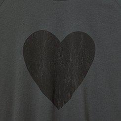 Heart Classic Fit Tee , VINTAGE BLACK, swatch