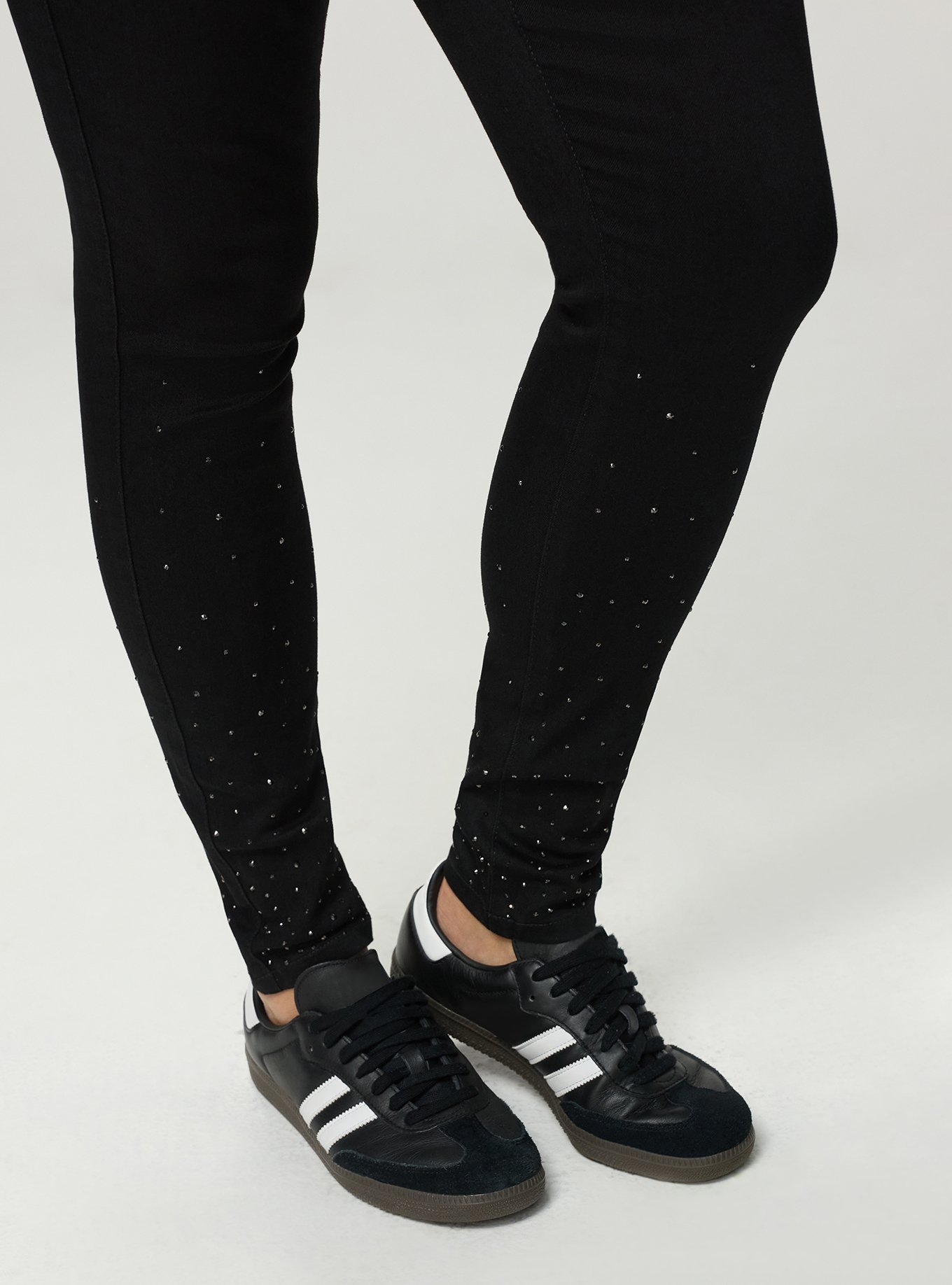 Jegging High-Rise Skinny Jean, BLACK RHINESTONE, alternate