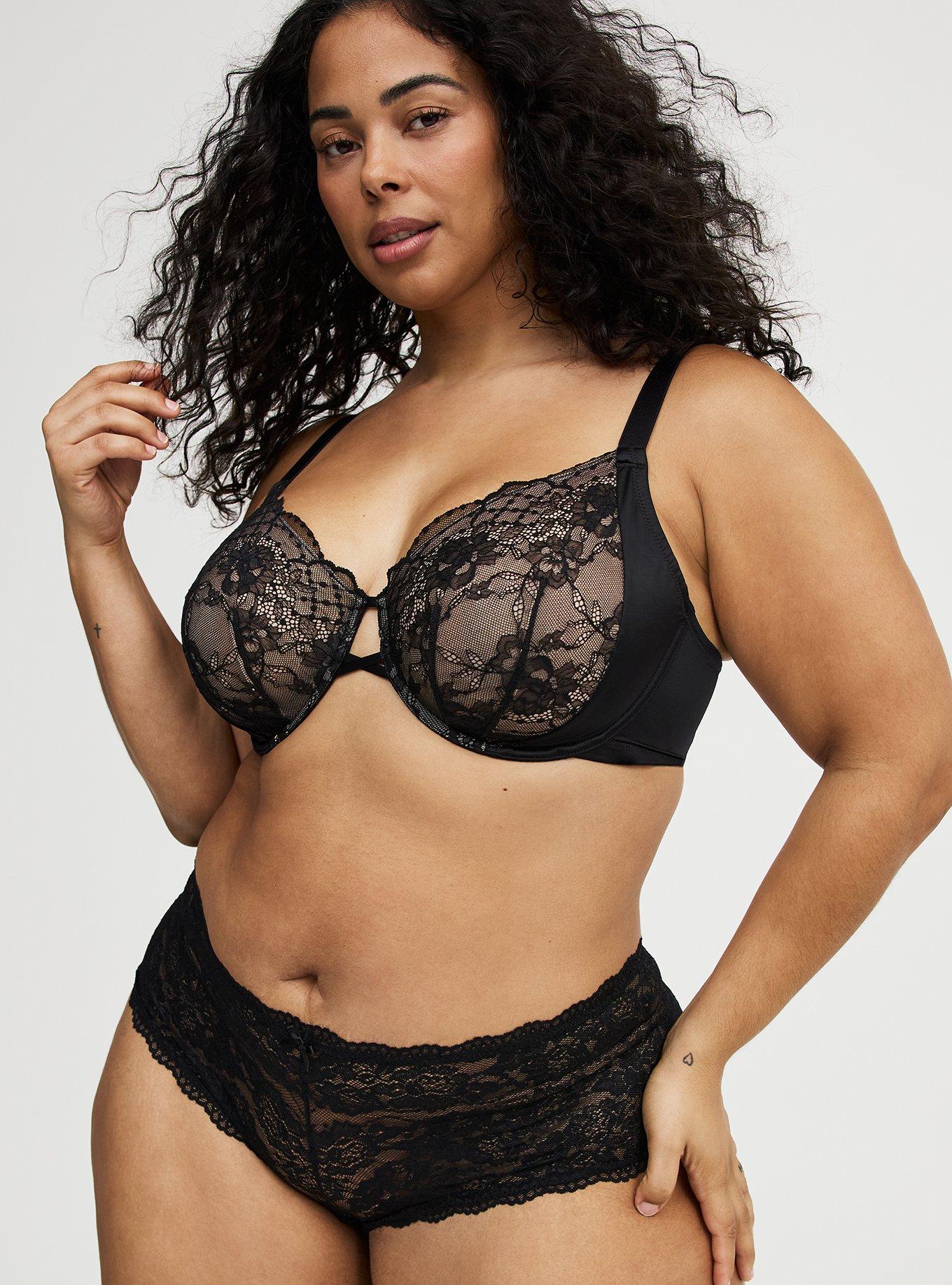 Full Coverage Unlined Lace Bra