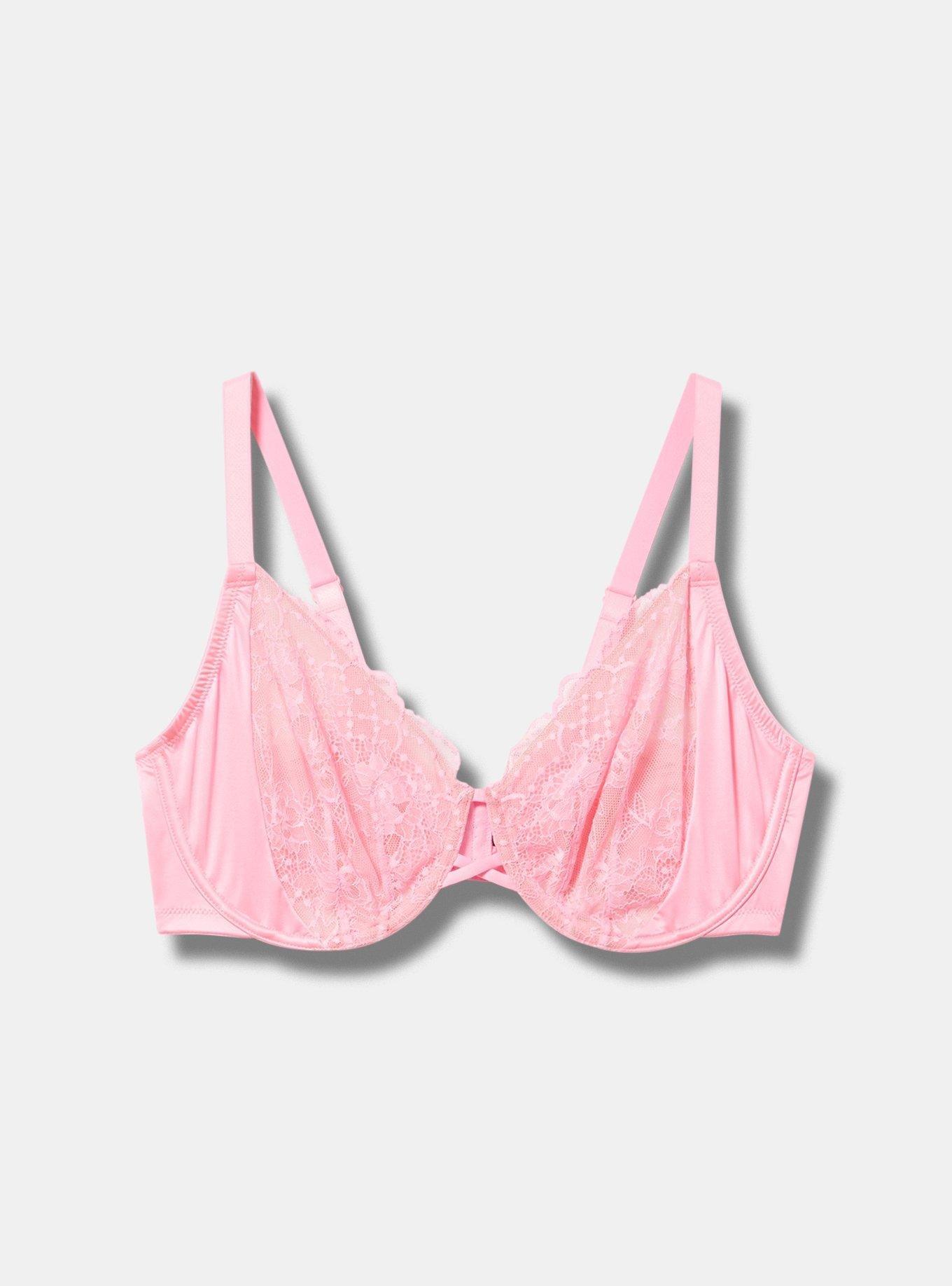 Full Coverage Unlined Lace Bra