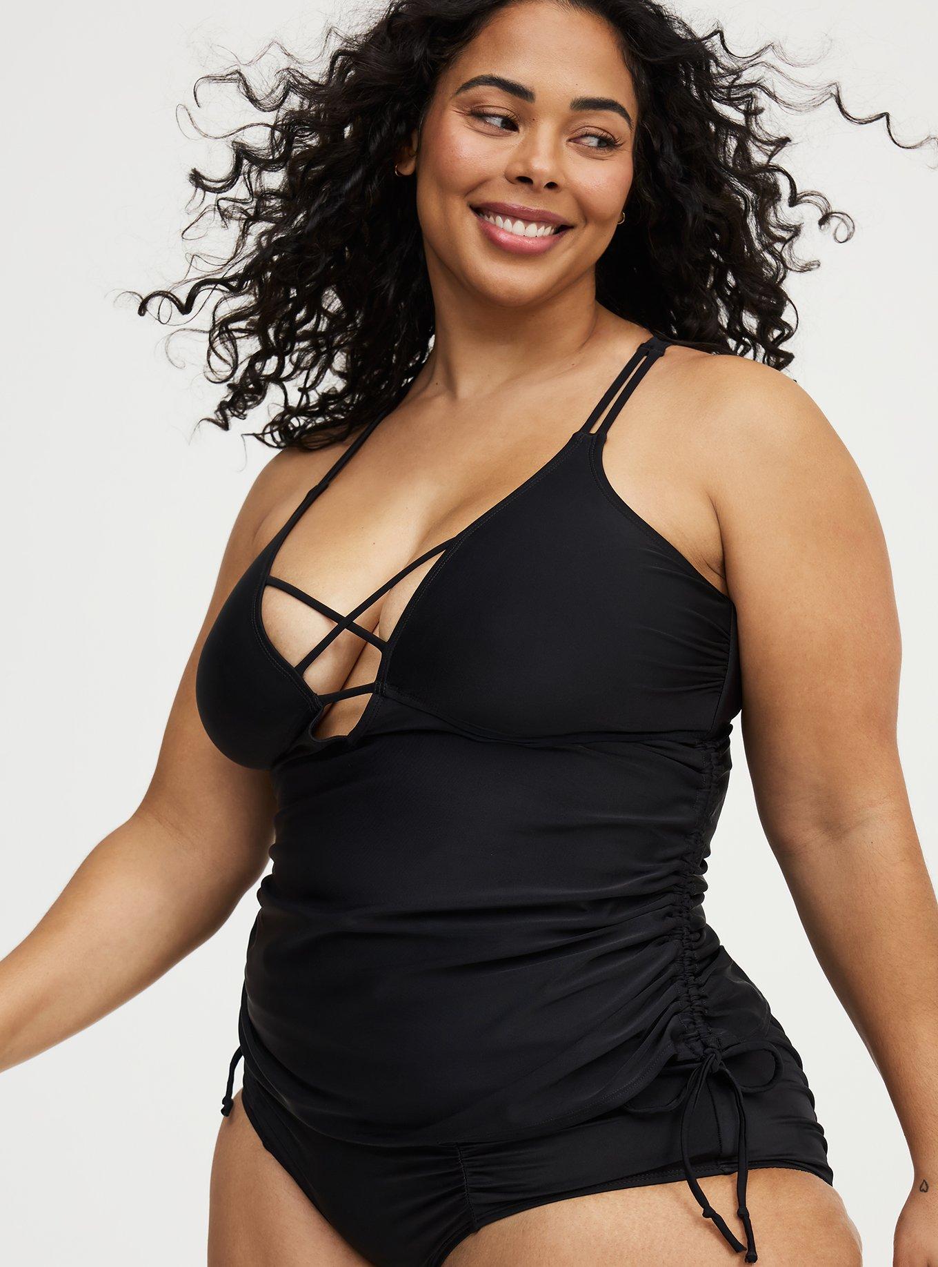 Wire-Free XO Cinch Side Tankini