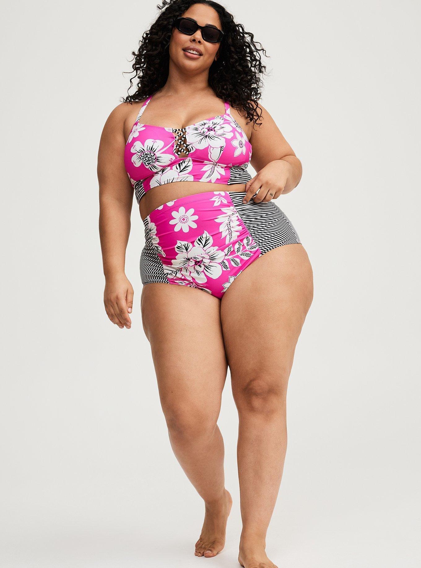 XO Wire-Free Lace-Up Bikini Top