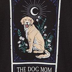 Dog Mom Tarot Classic Fit Heritage Jersey Tee, DEEP BLACK, swatch