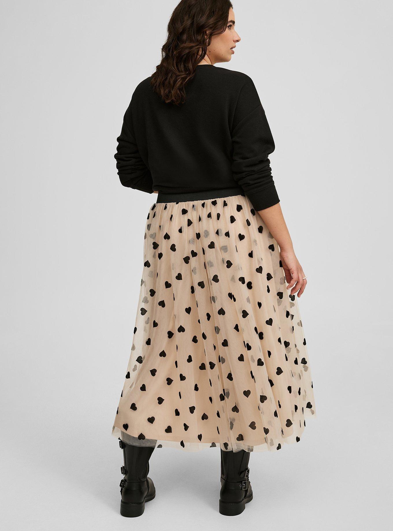 A-line Tea Length Skirt