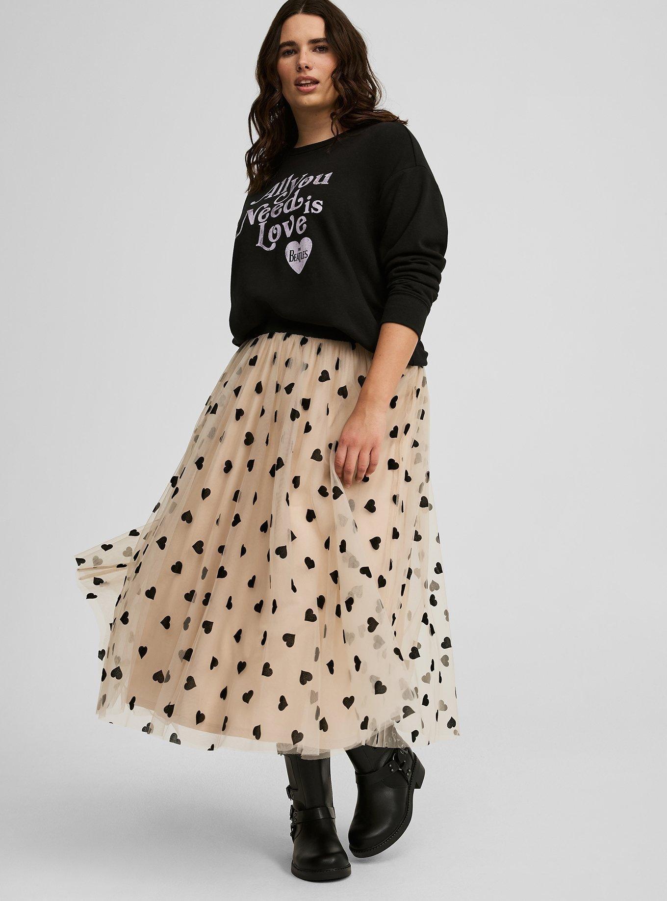 Plus Size - A-line Tea Length Skirt - Torrid Plus Size - A-line Tea Length Skirt - Torrid