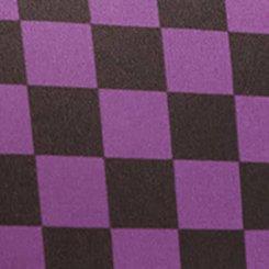 Plus Size Microfiber Cross Front Mid-Rise Brief Panty, SUNNY CHECK PURPLE MAGIC, swatch