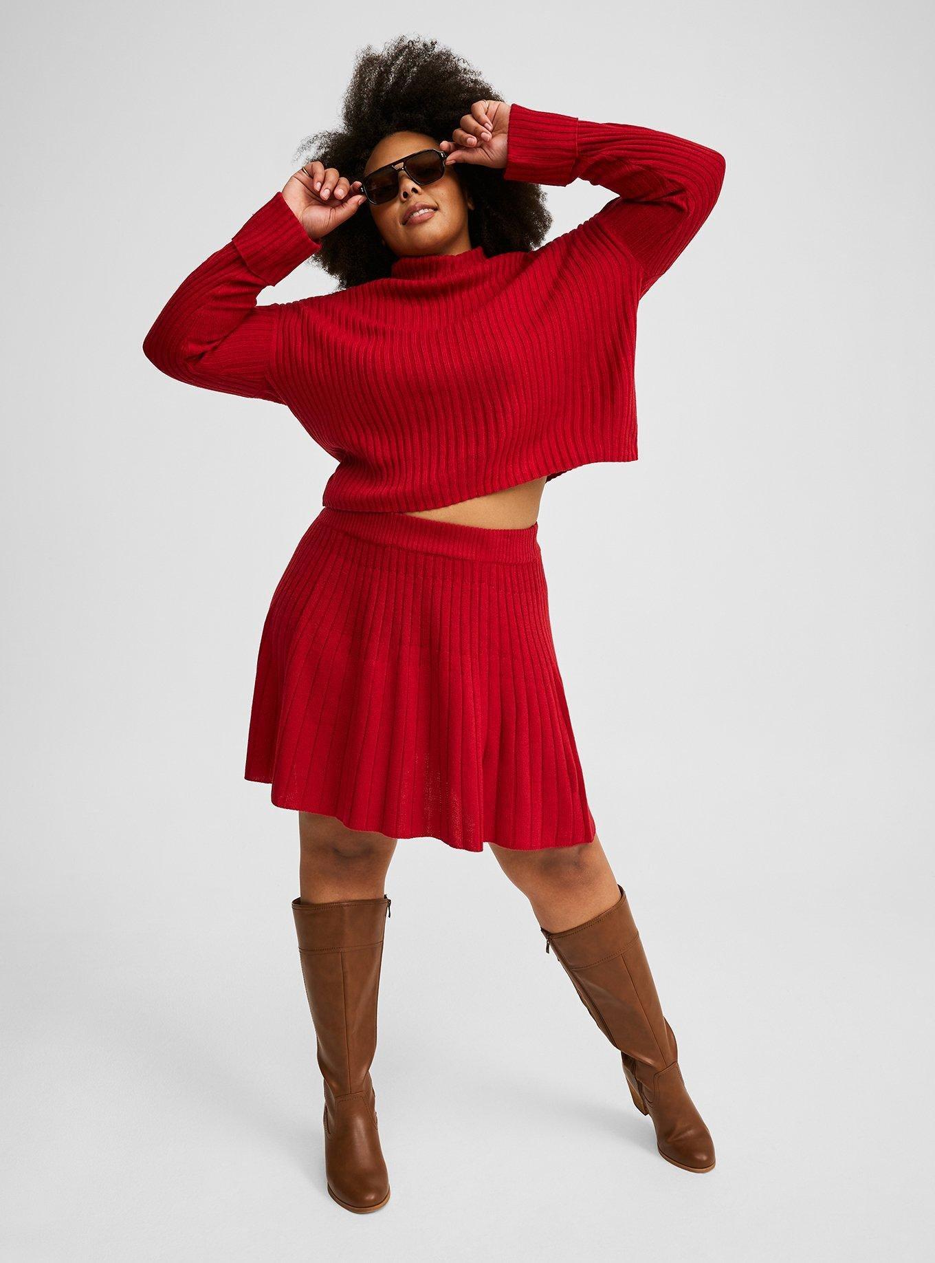 Mini A-Line Sweater Skirt