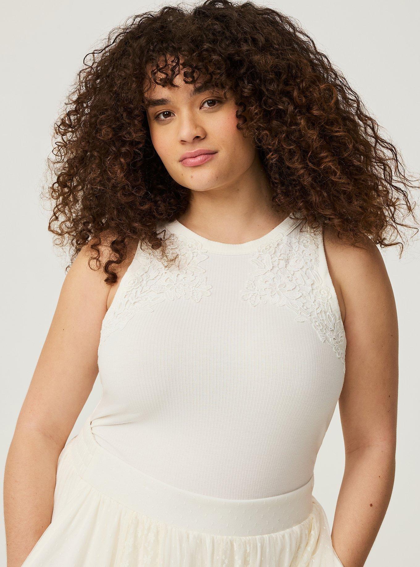 Ribbed High Neck Tank