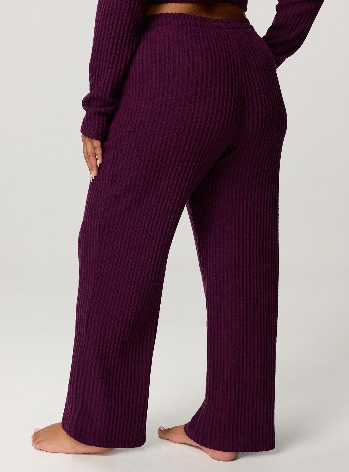 Super Soft Plush Rib Lounge Pant, WINTER BLOOM, alternate