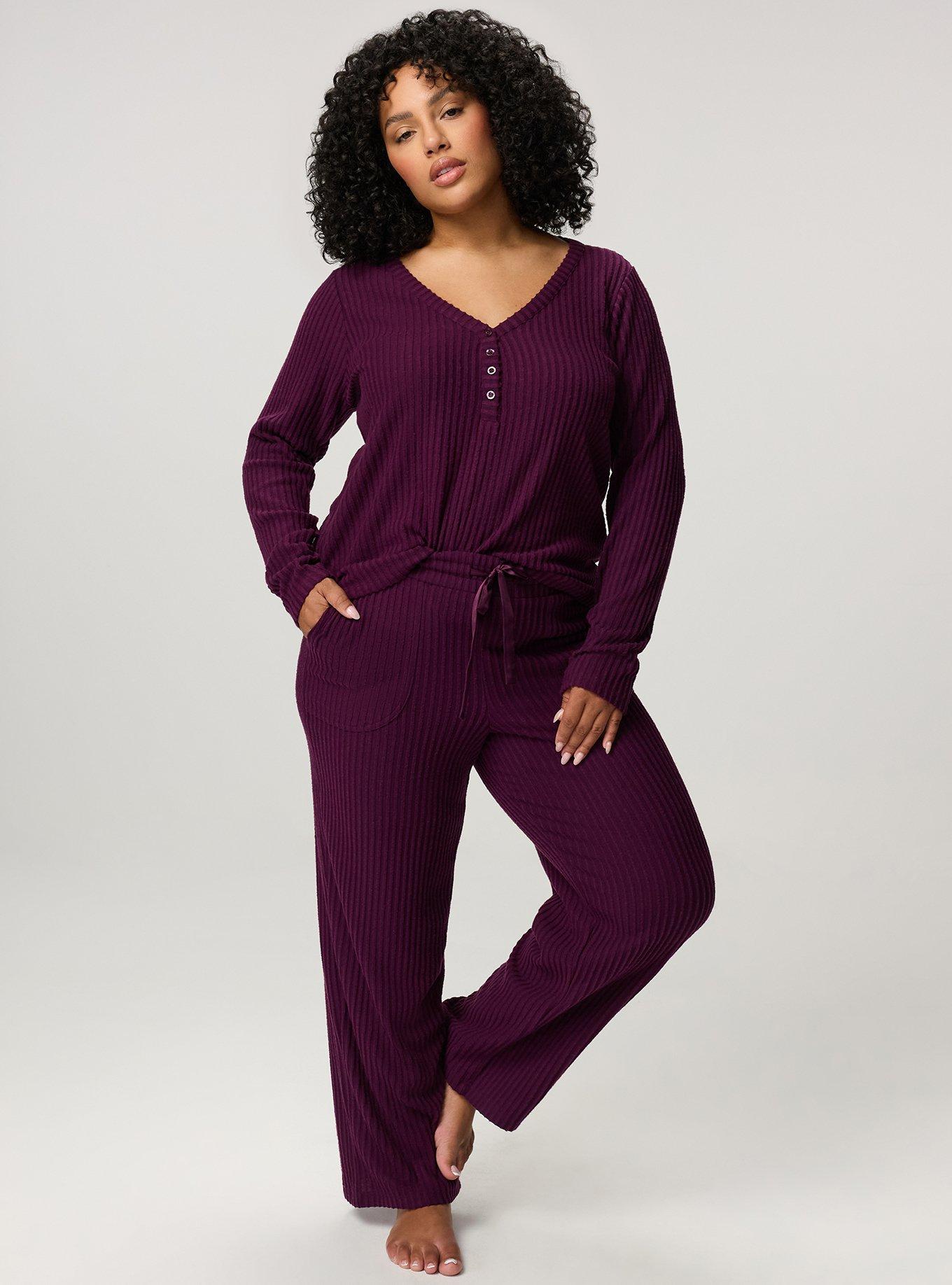 Super Soft Plush Rib Lounge Pant, WINTER BLOOM, alternate
