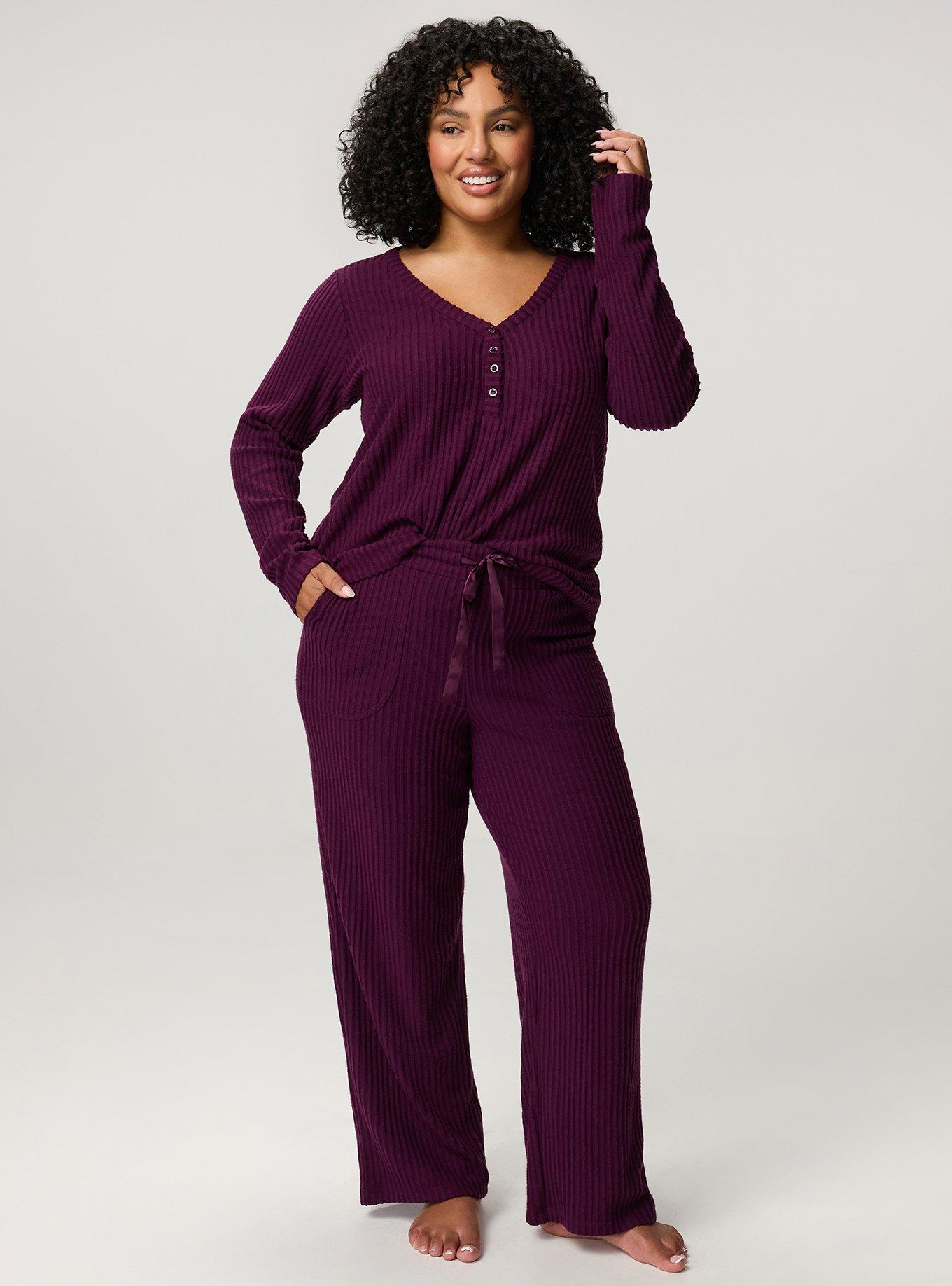 Super Soft Plush Rib Lounge Pant, WINTER BLOOM, hi-res