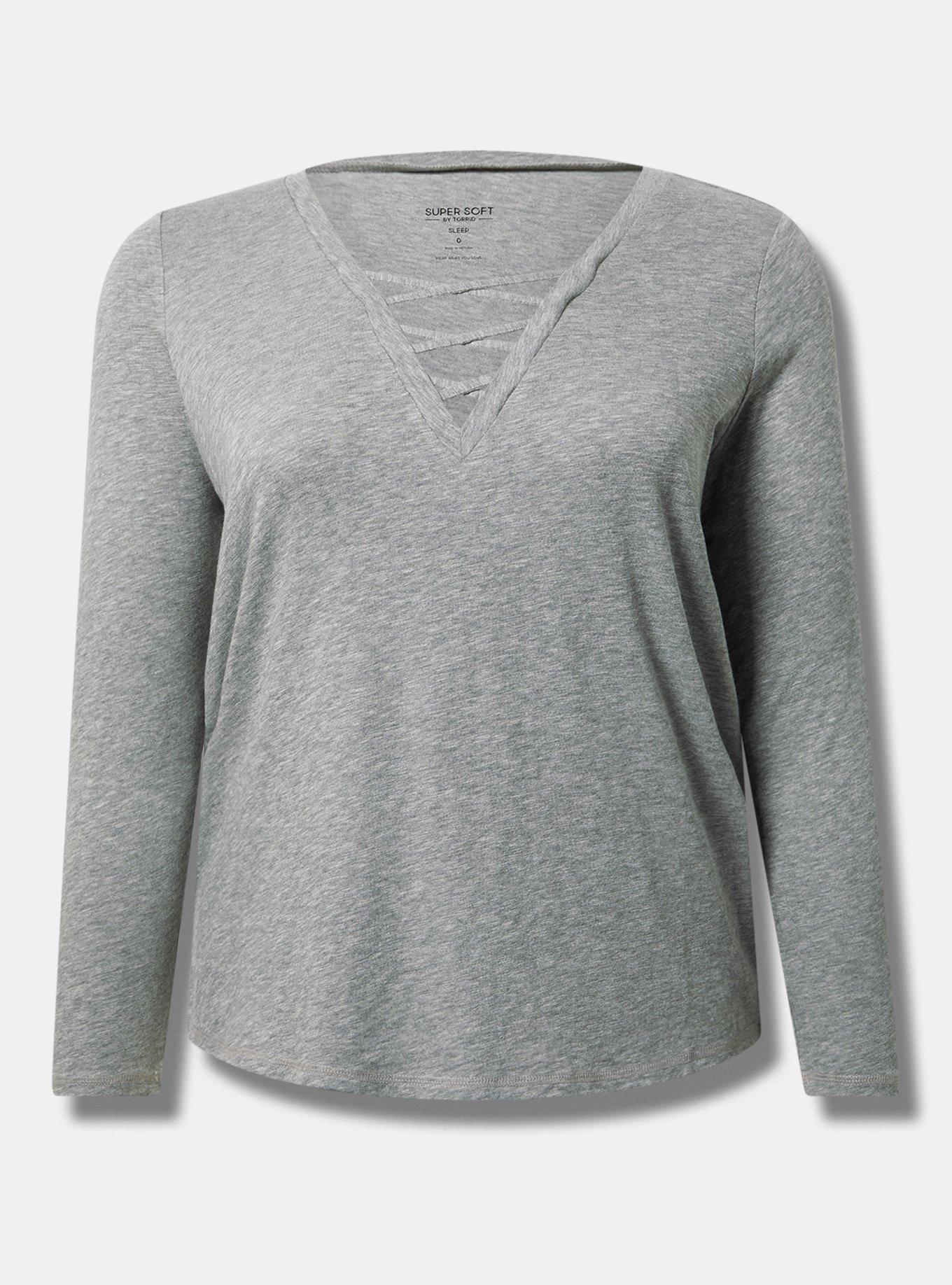 Super Soft Slub V-Neck Sleep Tee