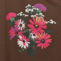 Vibrant Floral Relaxed Sweatshirt, SHOPPING BAG BROWN, swatch