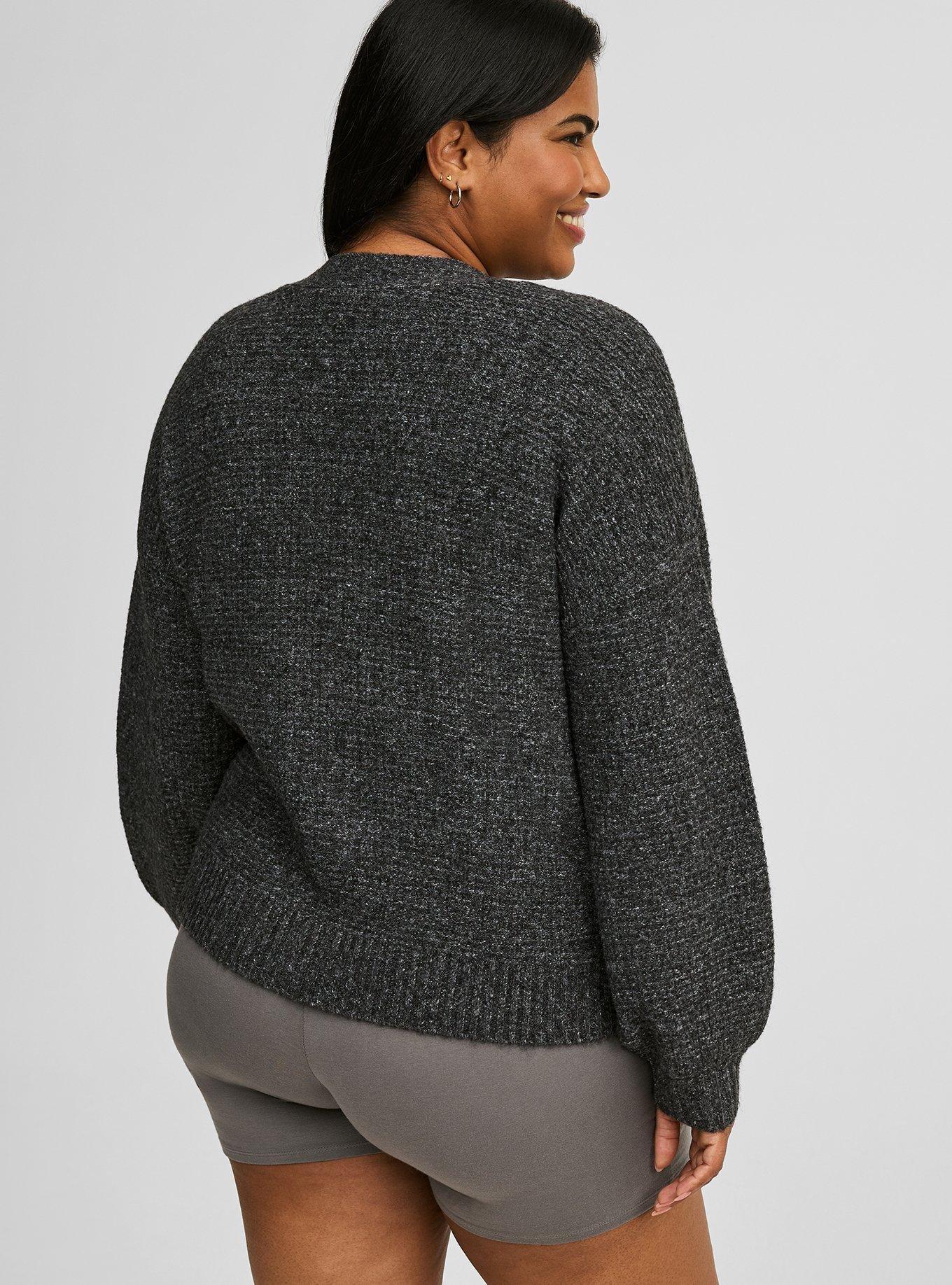 Vegan Cashmere Textured Cardigan