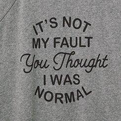 Not My Fault Classic Fit Sweatshirt, MEDIUM HEATHER GREY, swatch