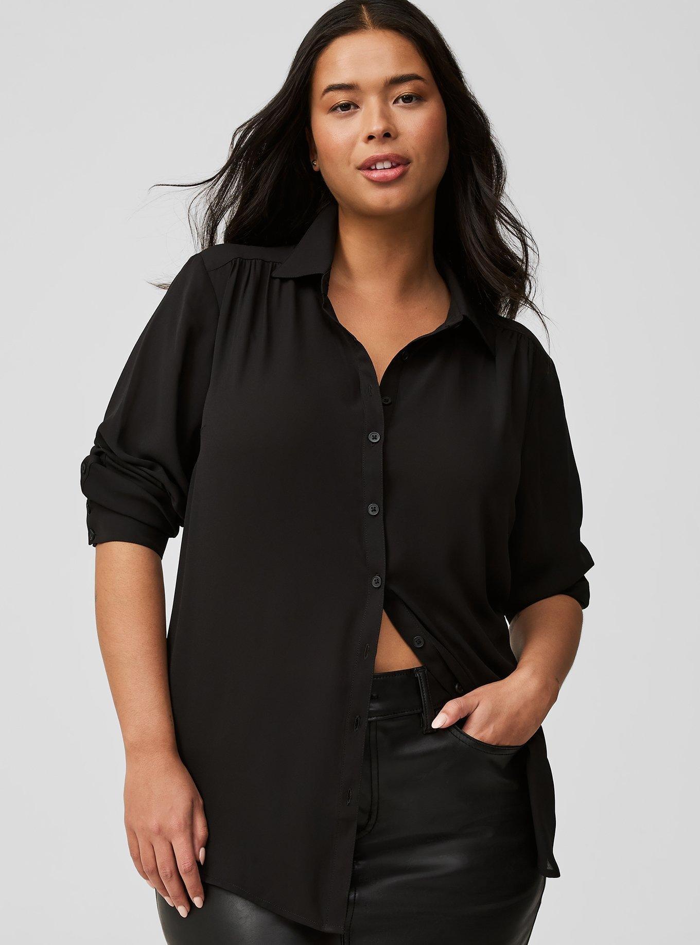 Plus Size High Low Button Up Shirt Torrid