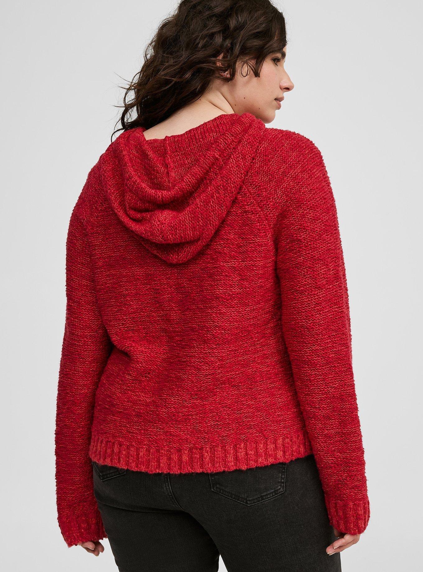 Textured Sweater Hoodie
