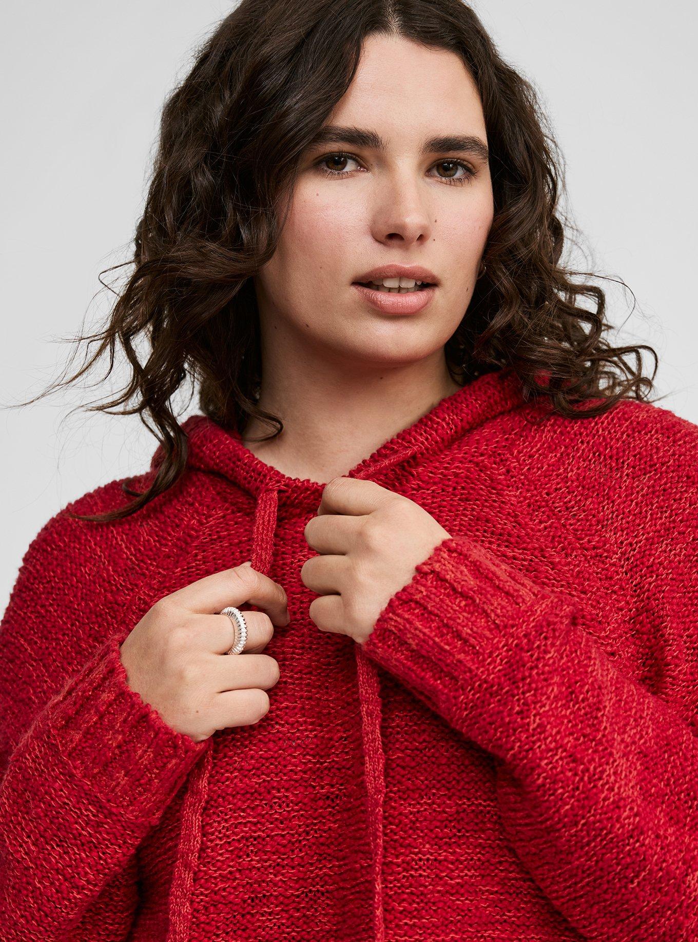 Textured Sweater Hoodie