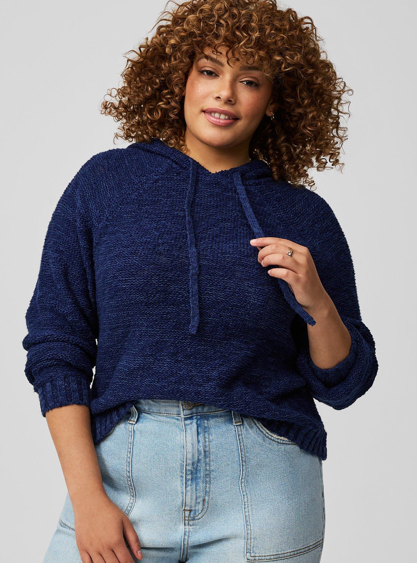 Textured Sweater Hoodie