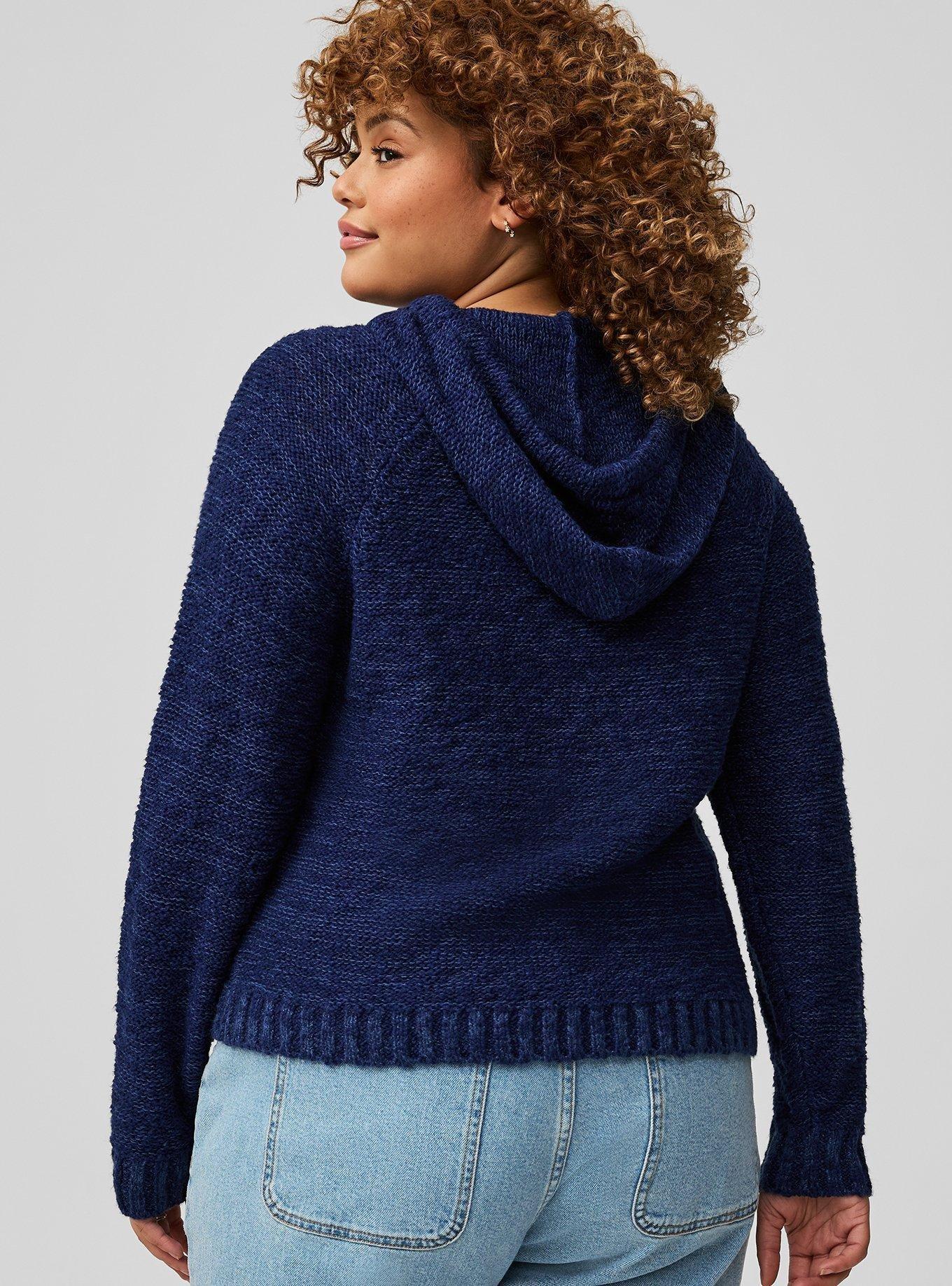 Textured Sweater Hoodie