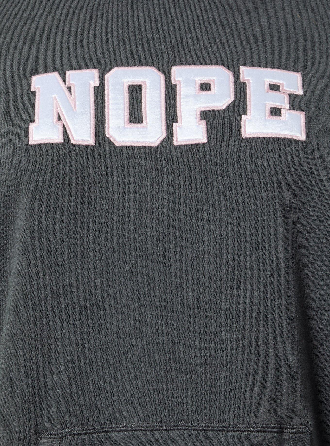 Nope Relaxed Fit Cozy Fleece Hoodie