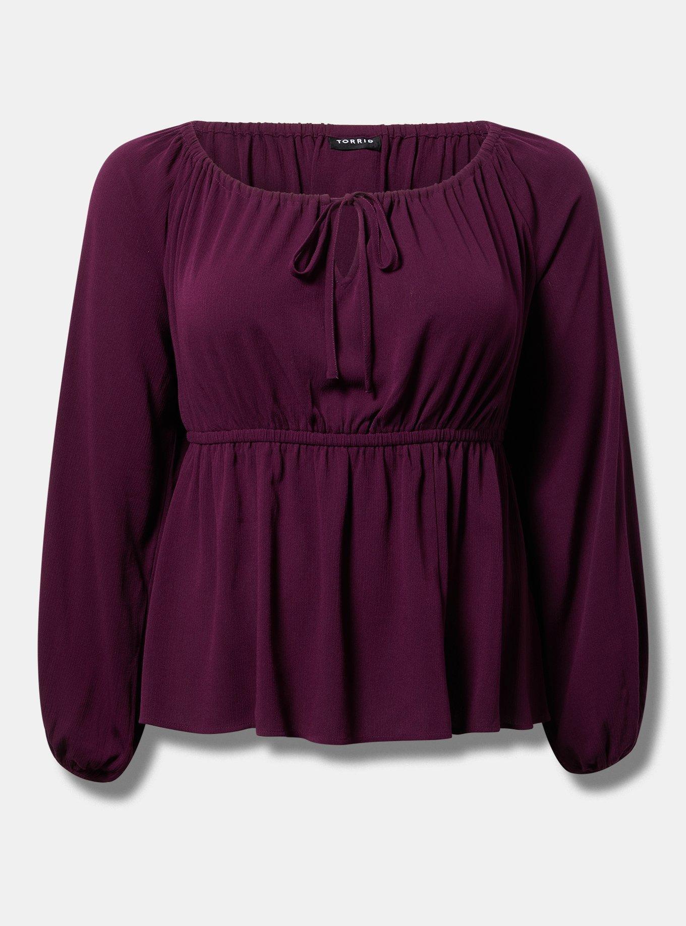 Babydoll Tie Front Top