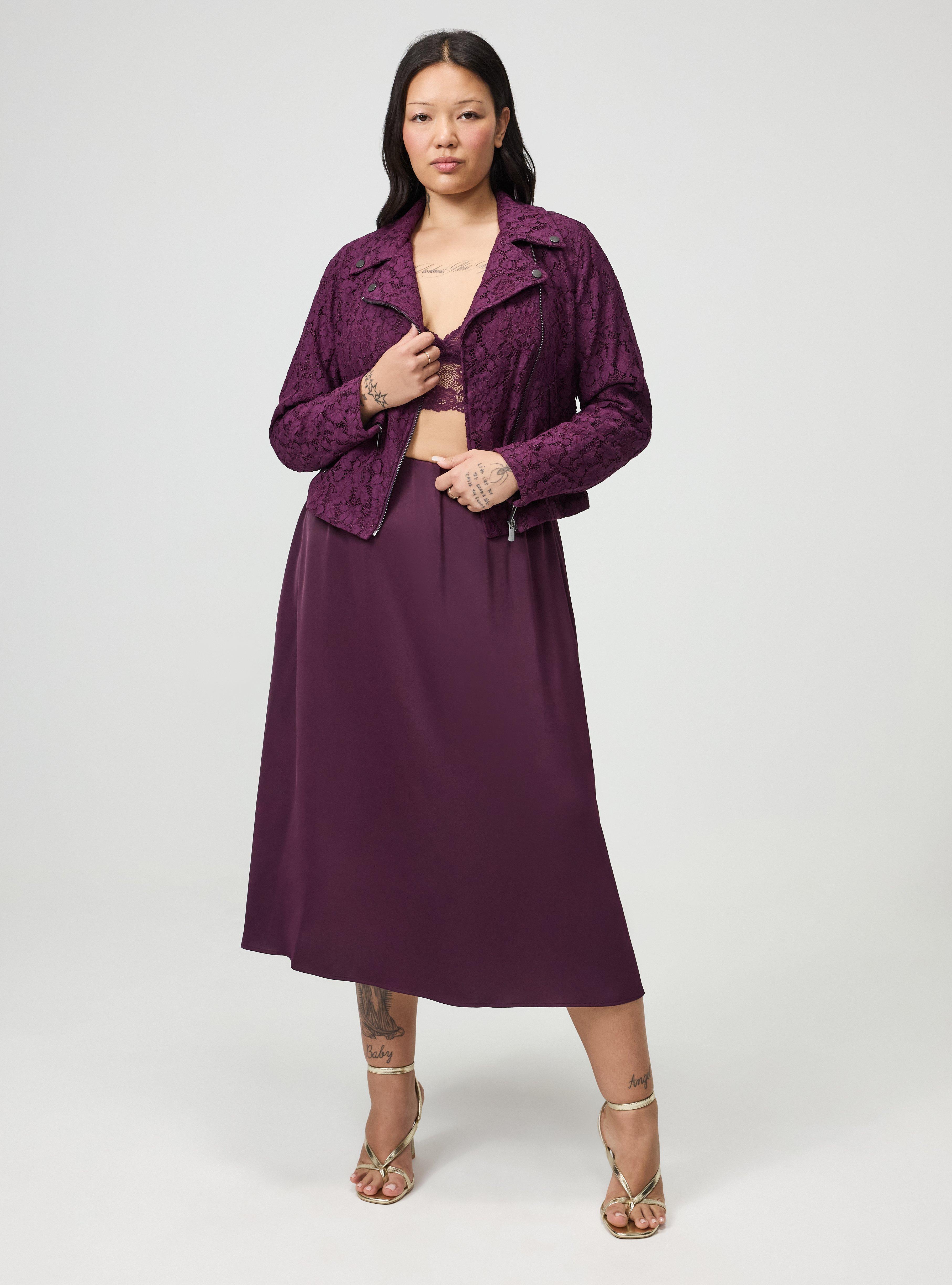 Plus Size - Crochet Lace Moto Jacket - Torrid