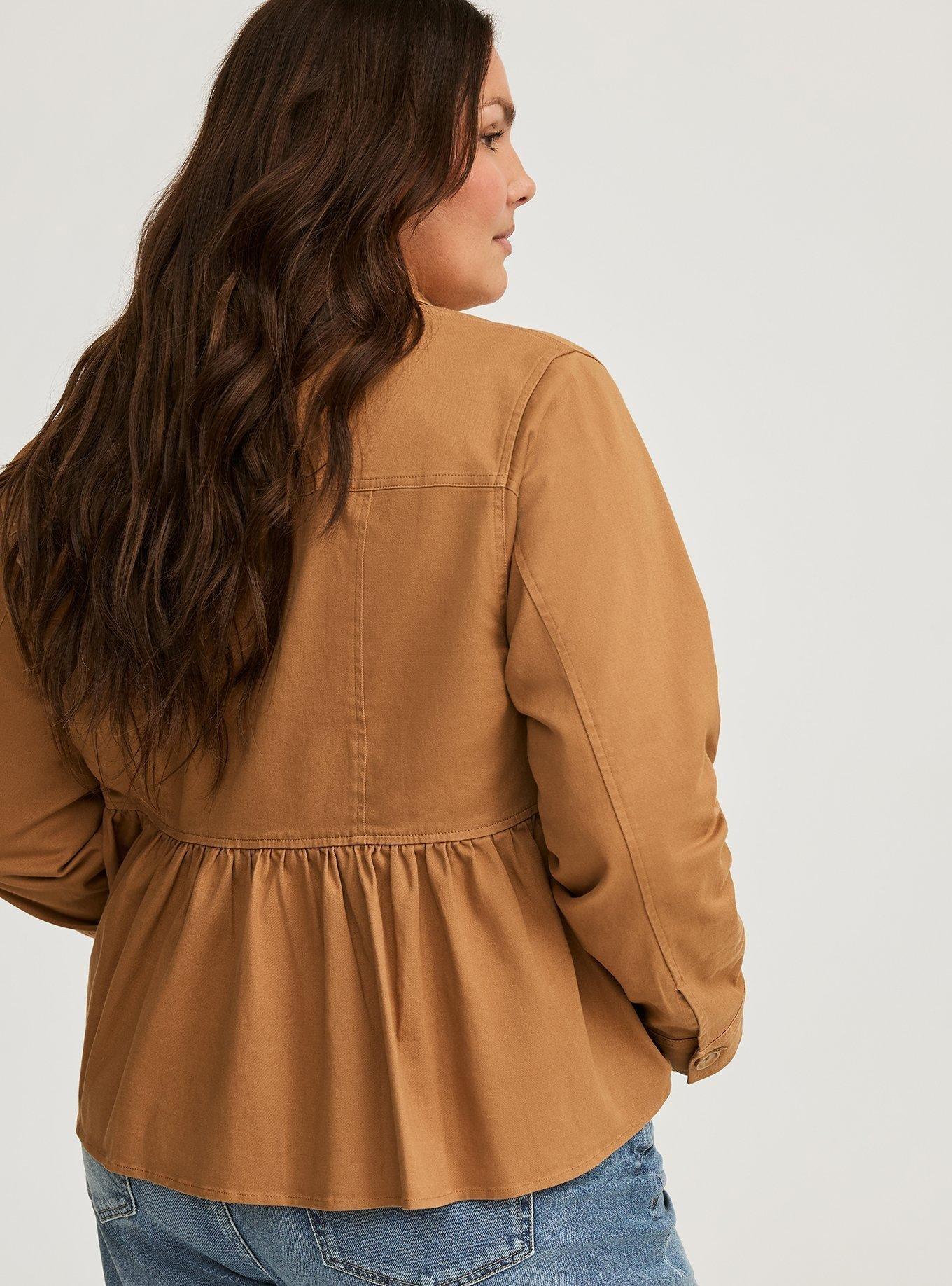 Peplum Utility Jacket