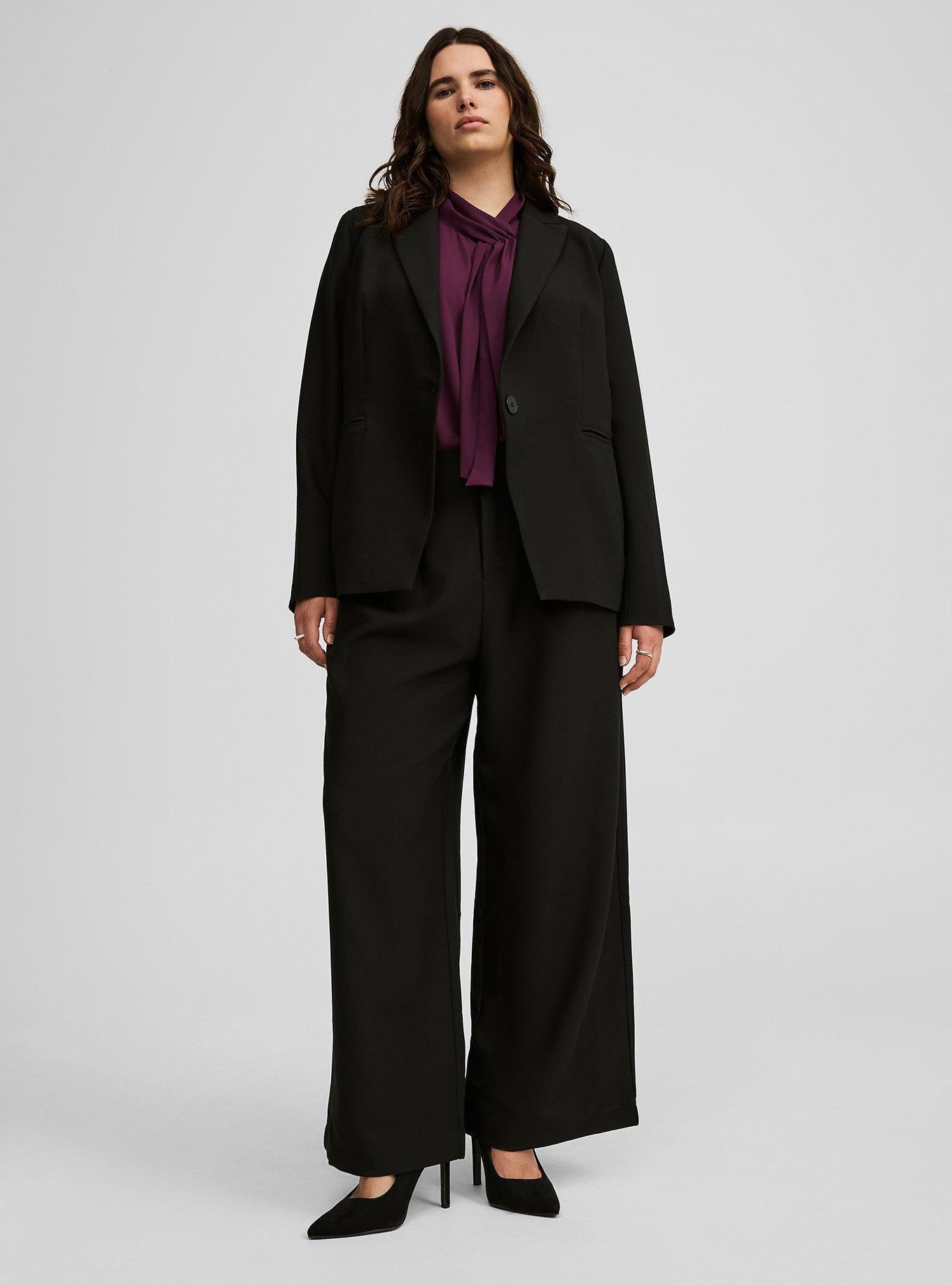 Classic Tailored Twill Blazer