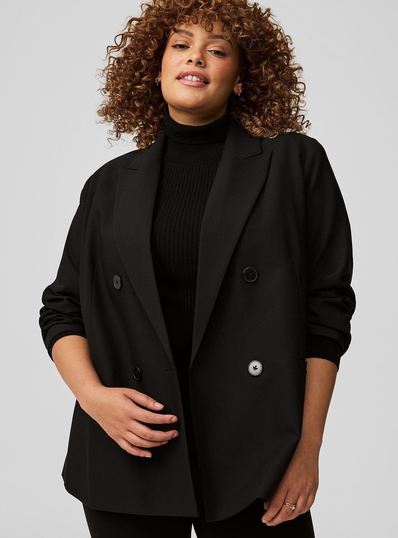 Relaxed Tailored Twill Blazer