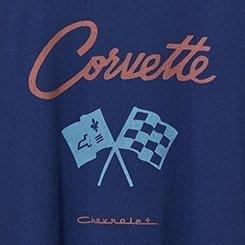 Corvette Classic Fit Crewneck Cotton Tee, MEDIEVAL BLUE, swatch