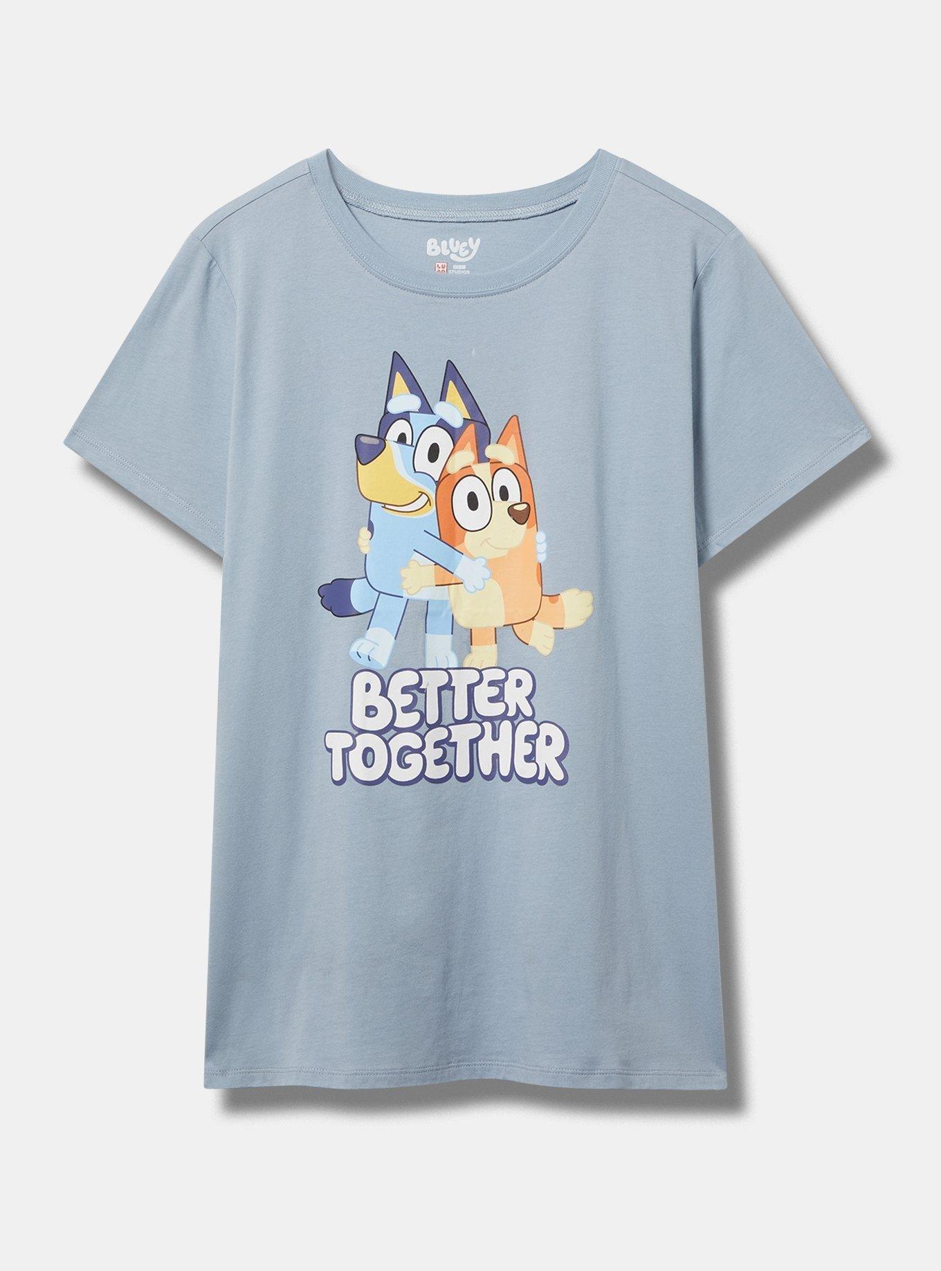 Bluey Better Together Classic Fit Crew Cotton Tee