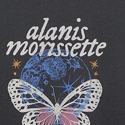 Alanis Morissette Classic Fit Crew Tee, VINTAGE BLACK, swatch