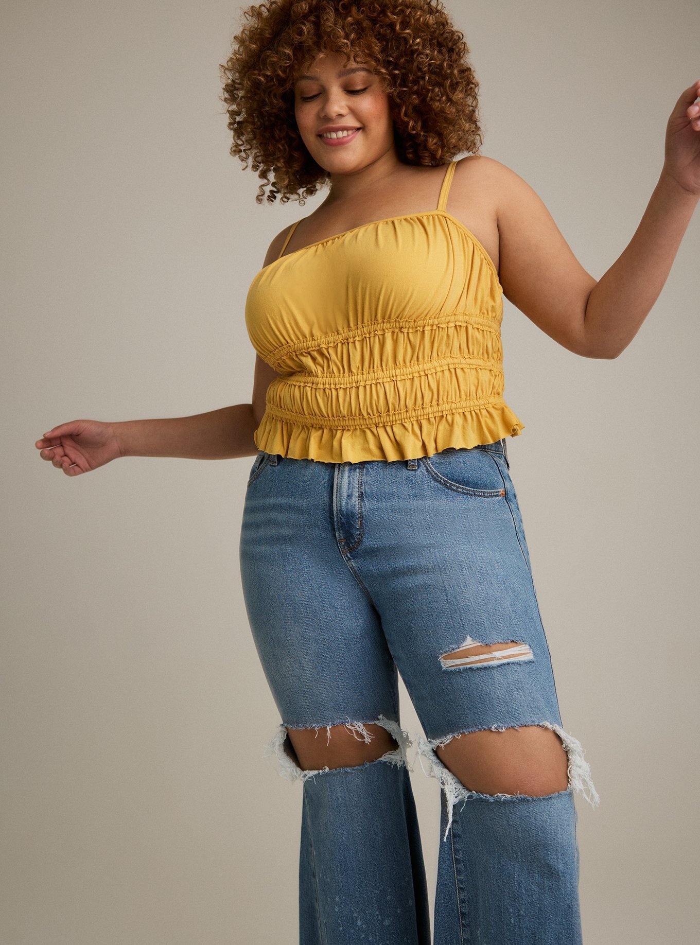 Plus Size - Festi Super Flare Jean - Torrid