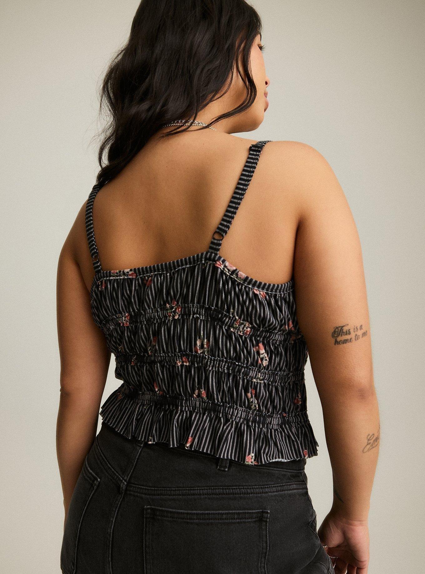 Festi Smocked Crop Cami