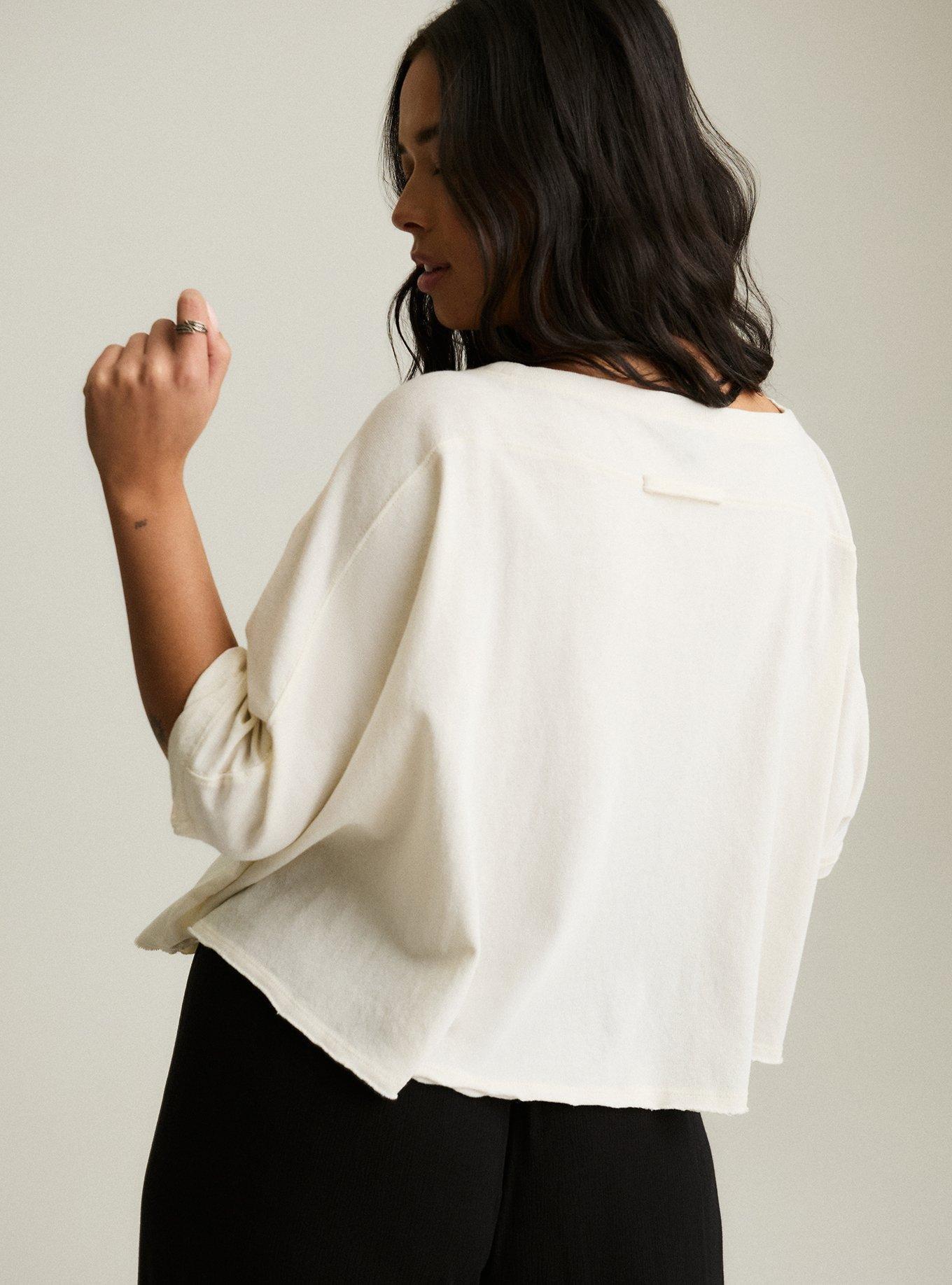 Festi Oversized Dolman Crop Tee