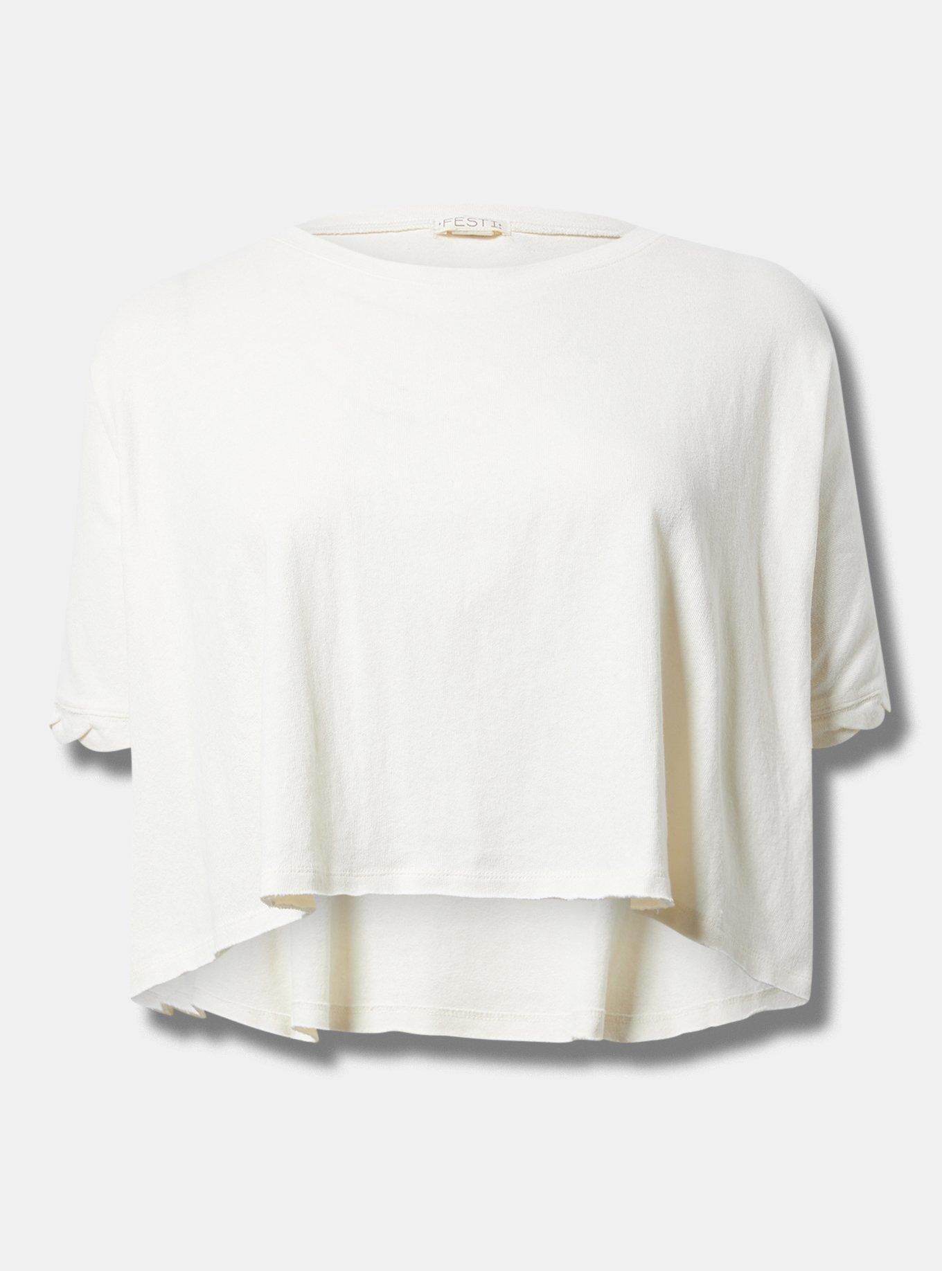 Festi Oversized Dolman Crop Tee