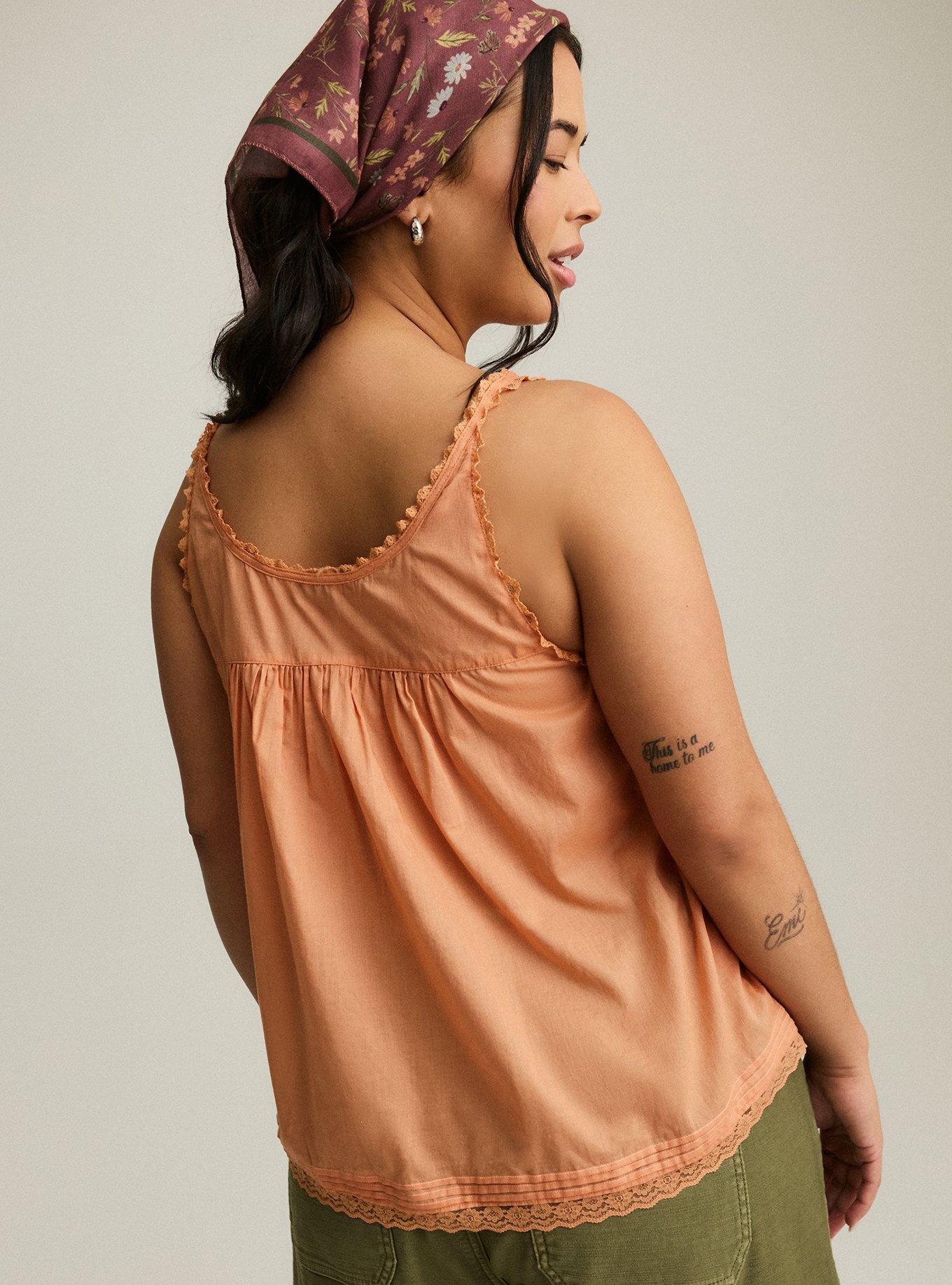 Festi Lace Tie-Front Tank