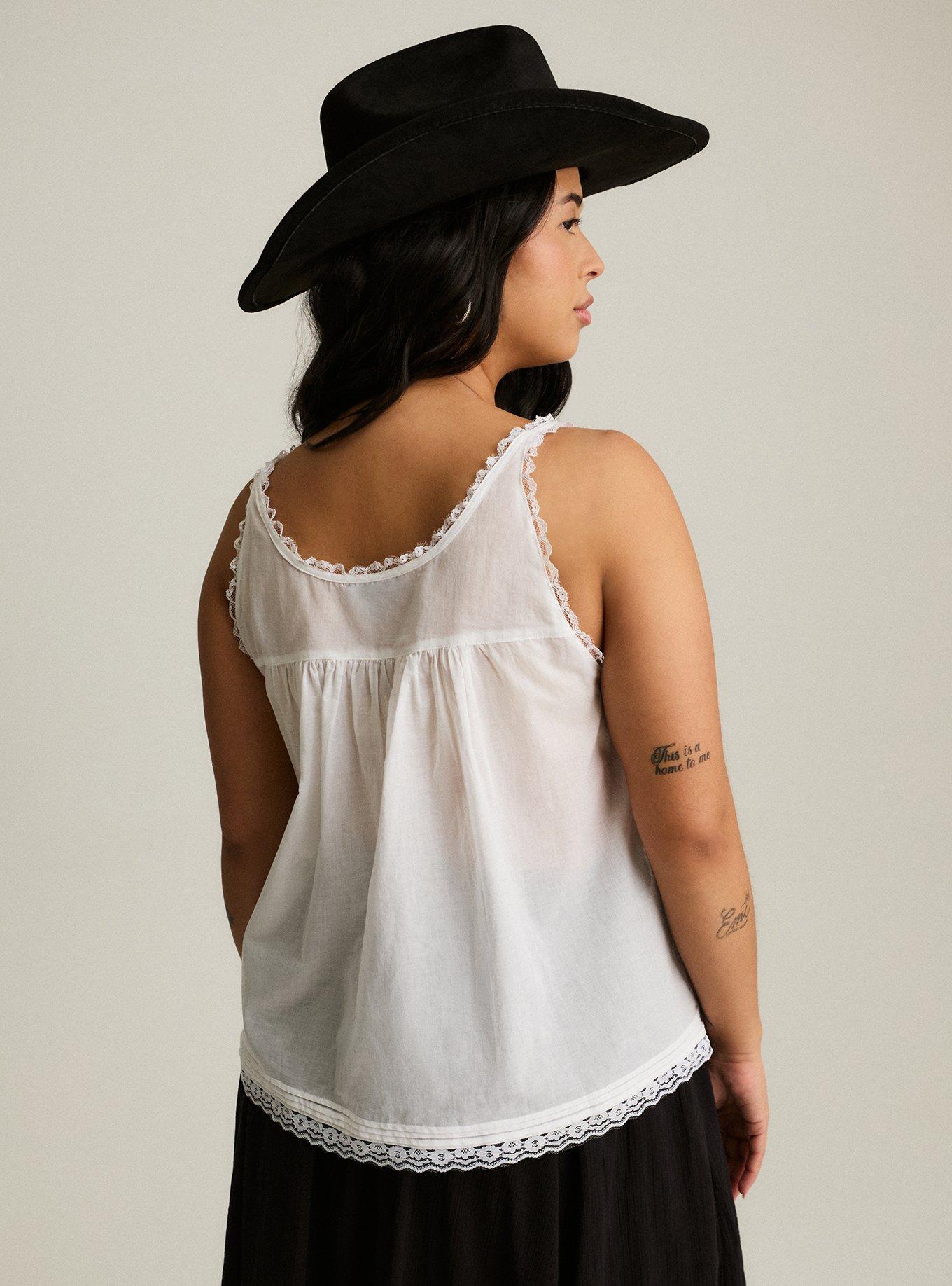Festi Lace Tie-Front Tank 