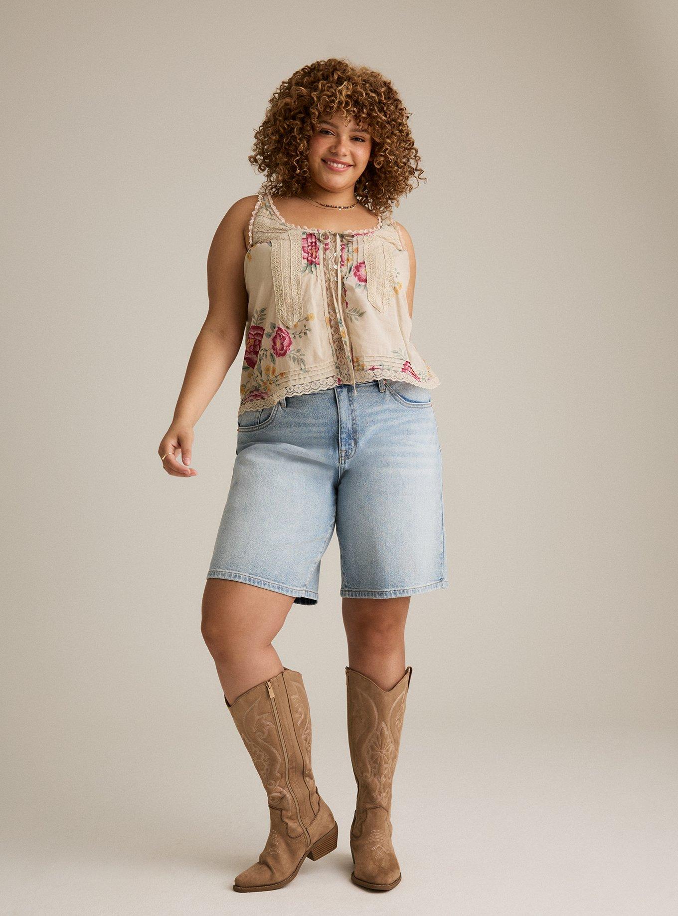 Festi Lace Tie-Front Tank