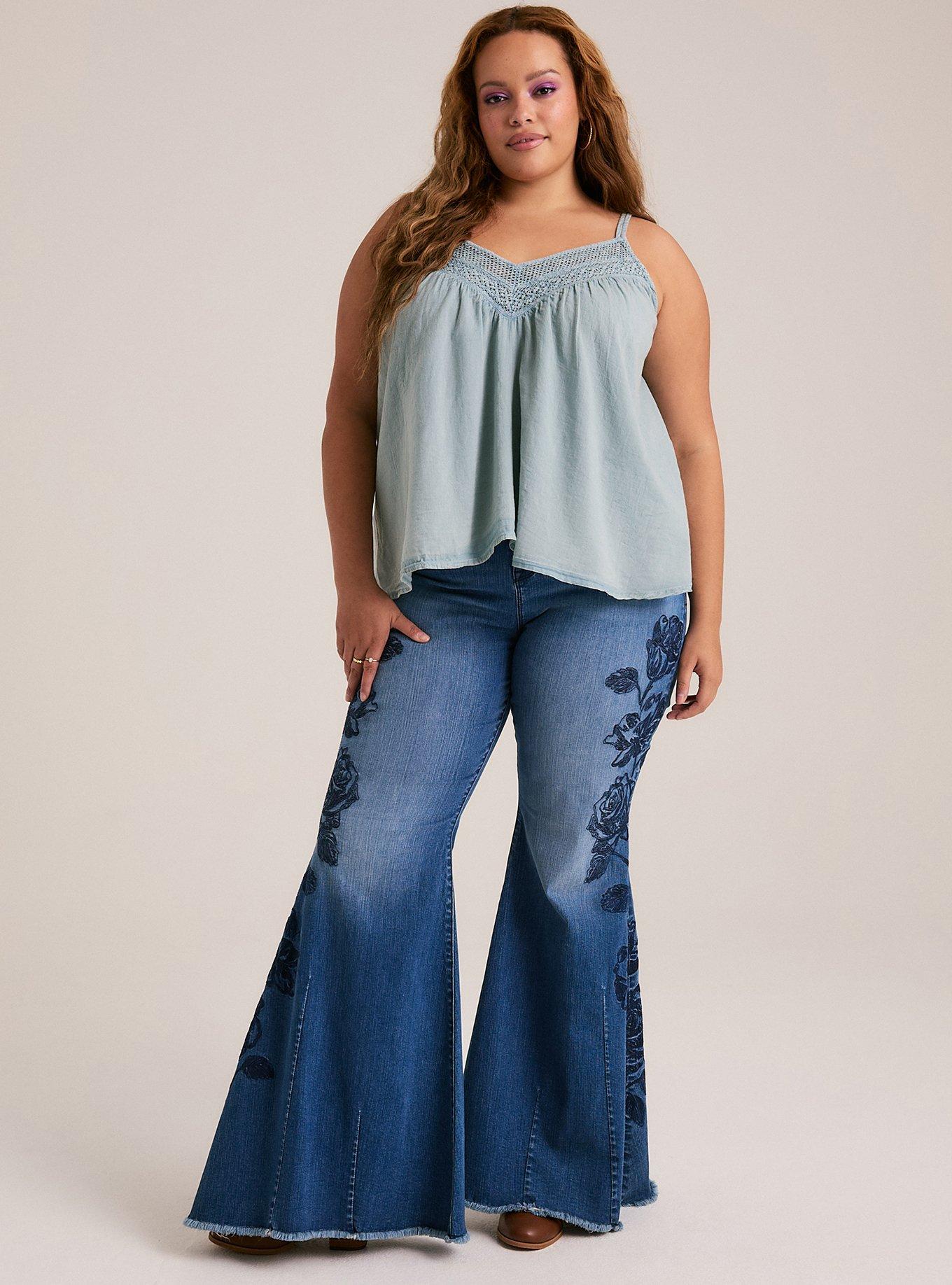 Festi Cotton Gauze Crochet Cami, ARONA, alternate