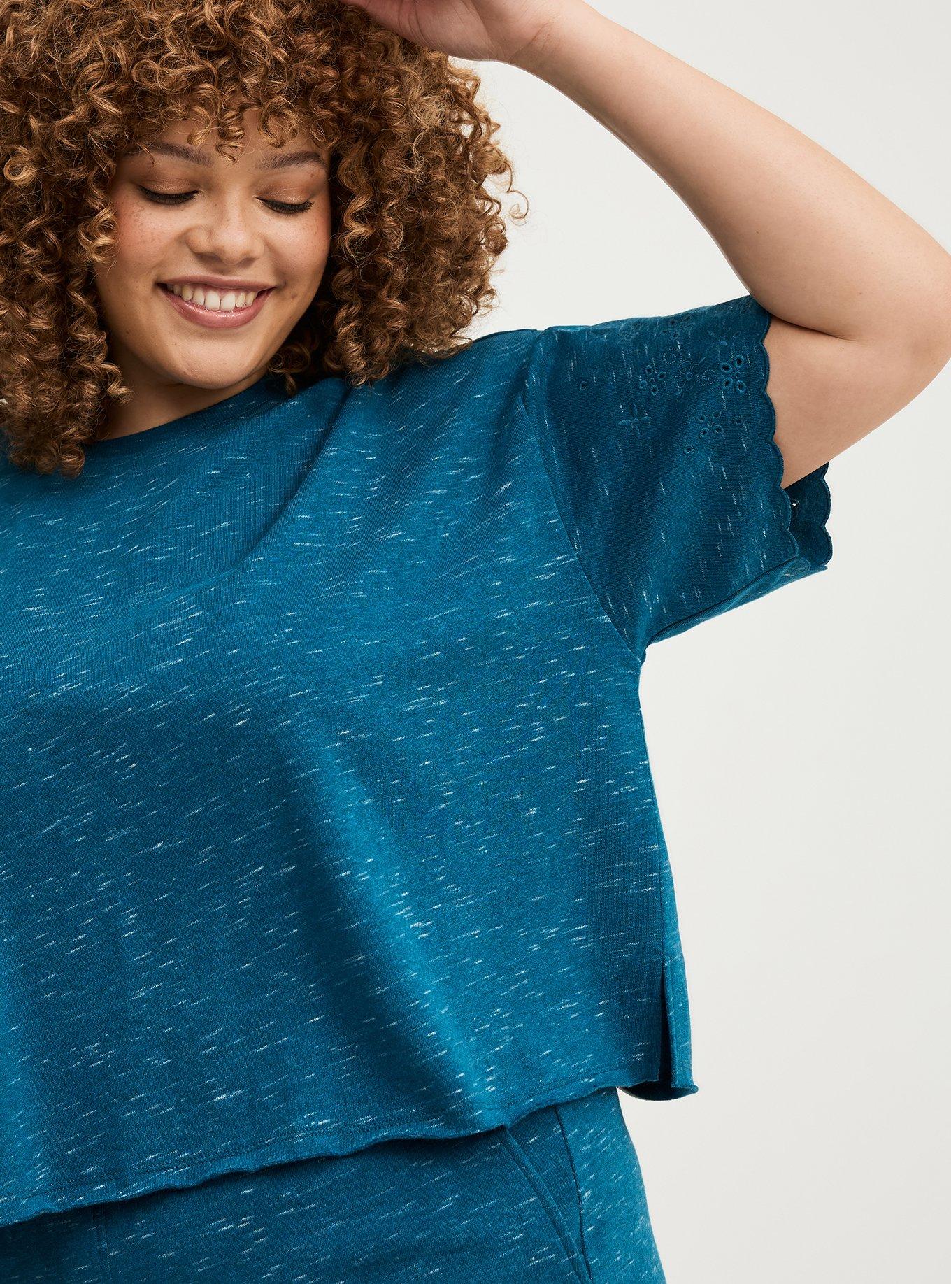 Drop Shoulder French Terry Crew Tee