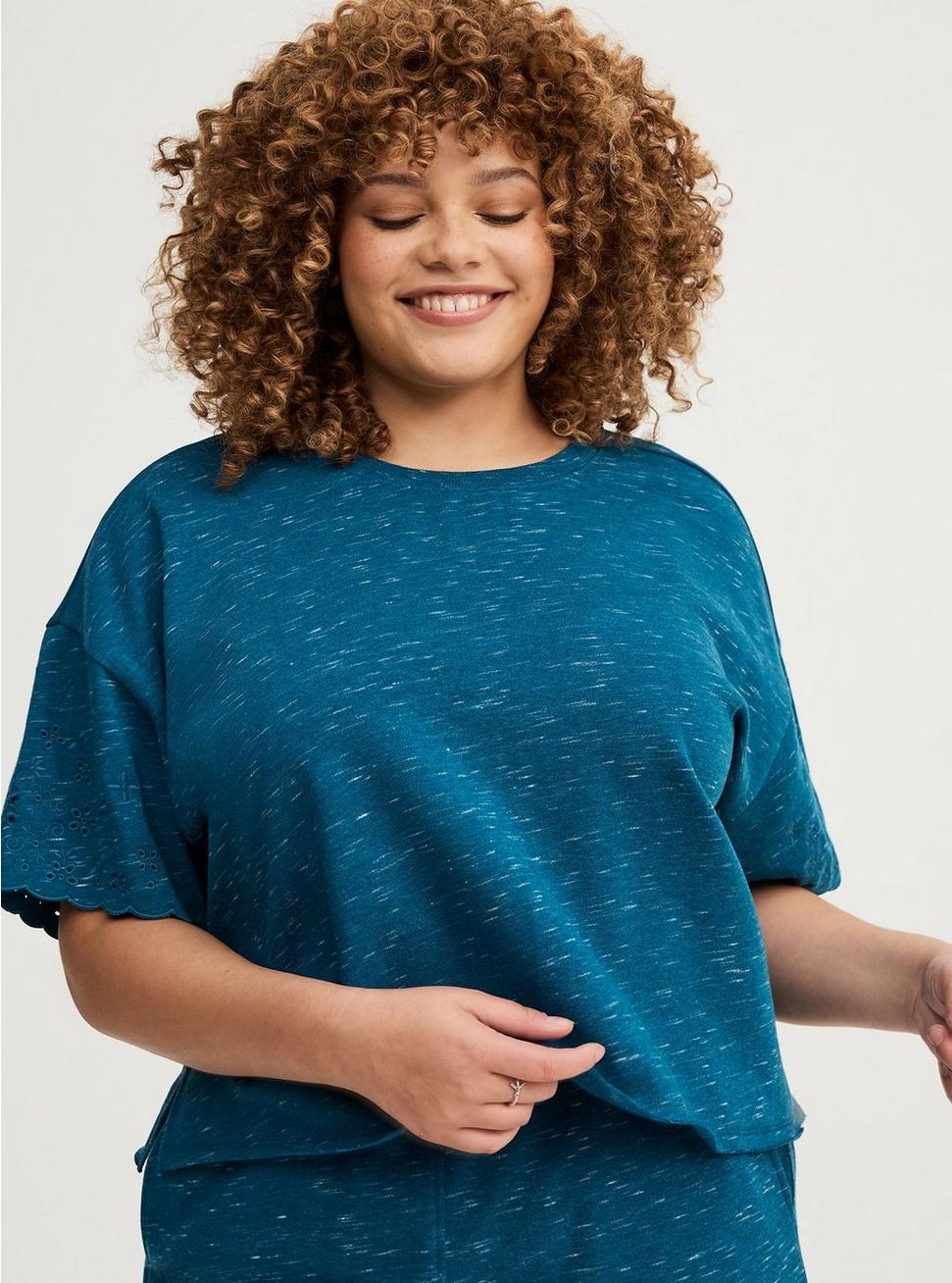 Plus Size - Drop Shoulder French Terry Crew Tee - Torrid Plus Size - Drop Shoulder French Terry Crew Tee - Torrid