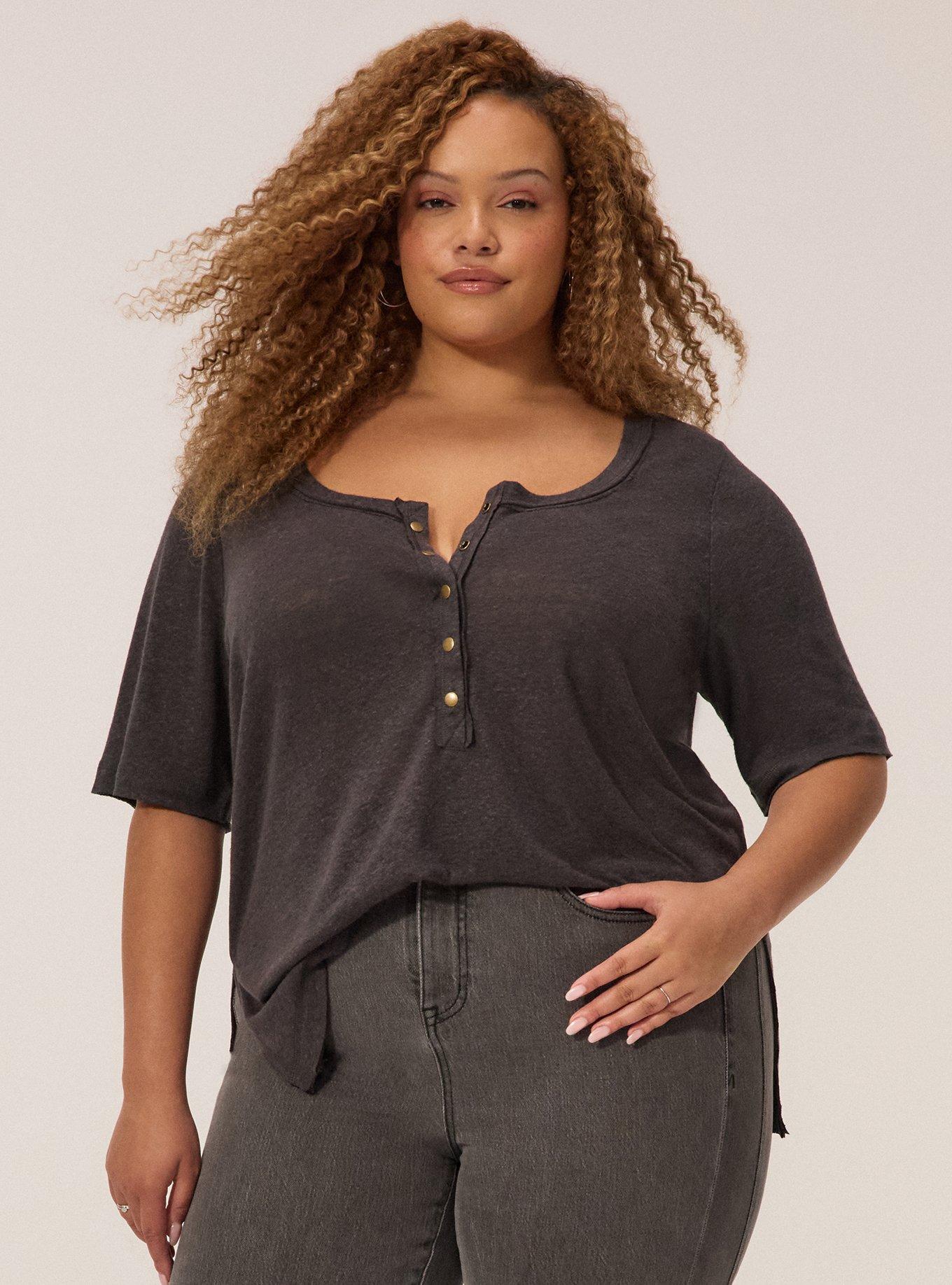 FESTI LINEN BLEND SCOOP NECK RELAXED HENLEY, PHANTOM, alternate