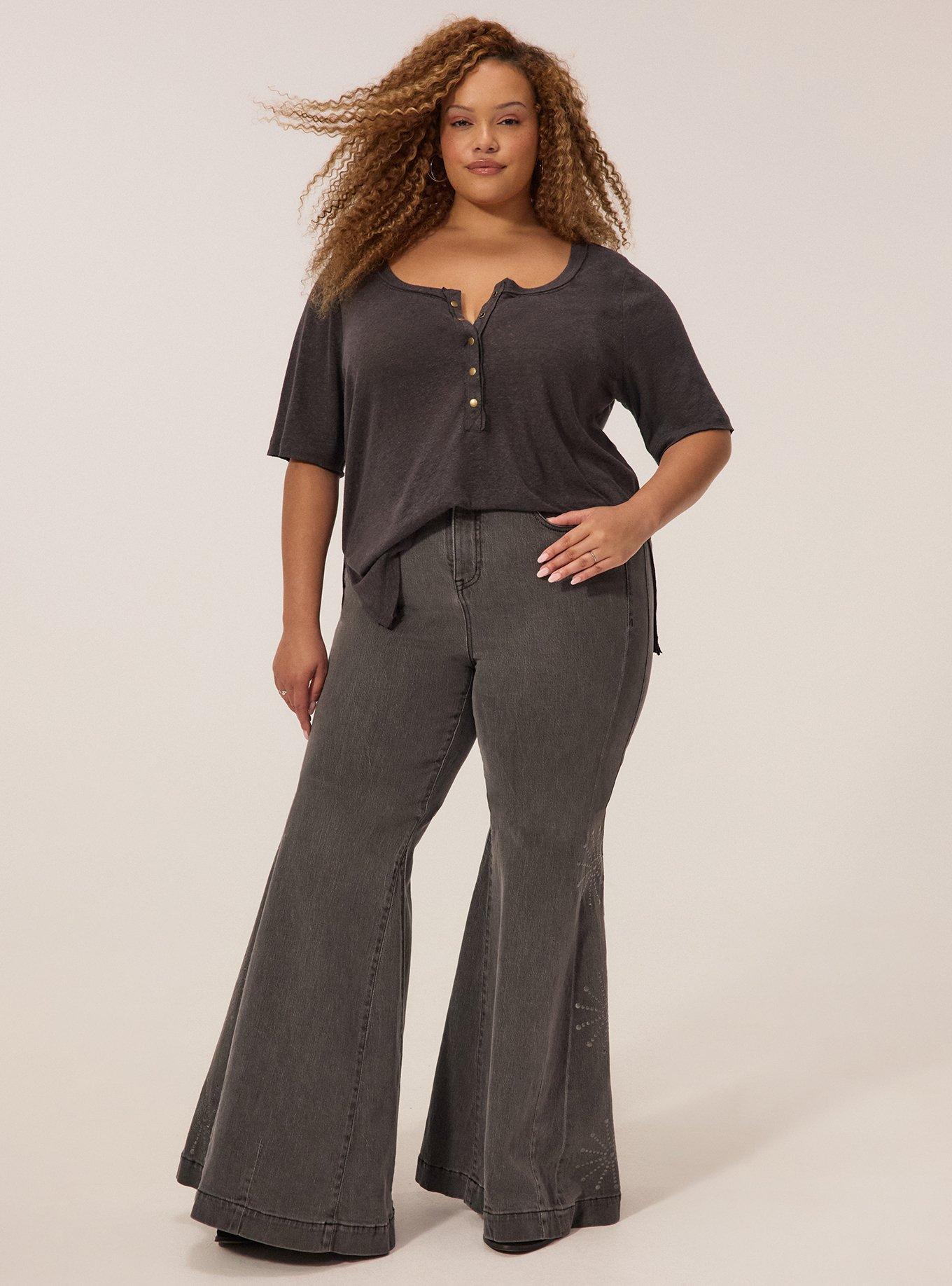 FESTI LINEN BLEND SCOOP NECK RELAXED HENLEY, PHANTOM, hi-res