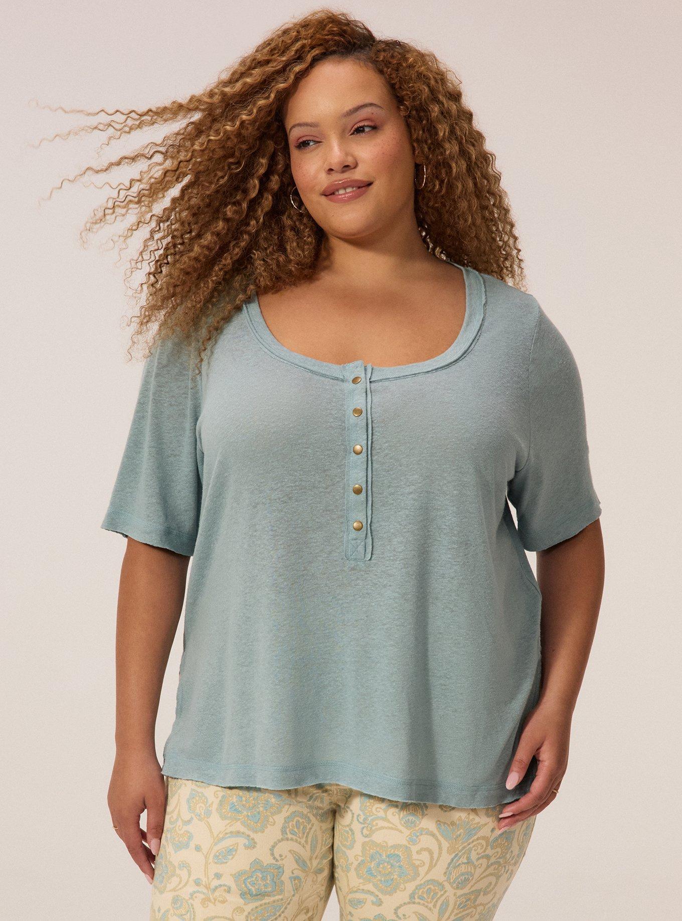 FESTI LINEN BLEND SCOOP NECK RELAXED HENLEY, ARONA, alternate