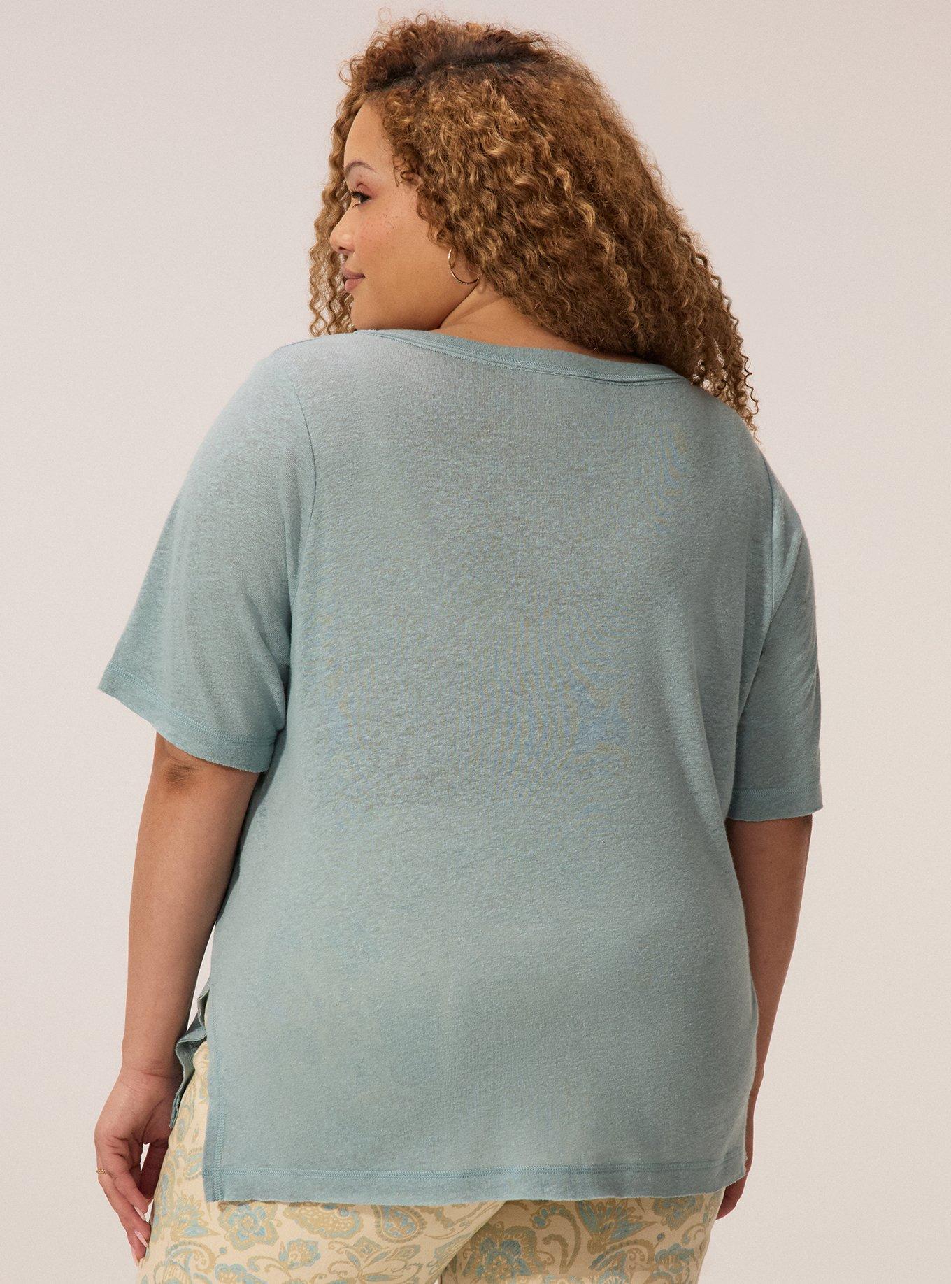 FESTI LINEN BLEND SCOOP NECK RELAXED HENLEY, ARONA, alternate