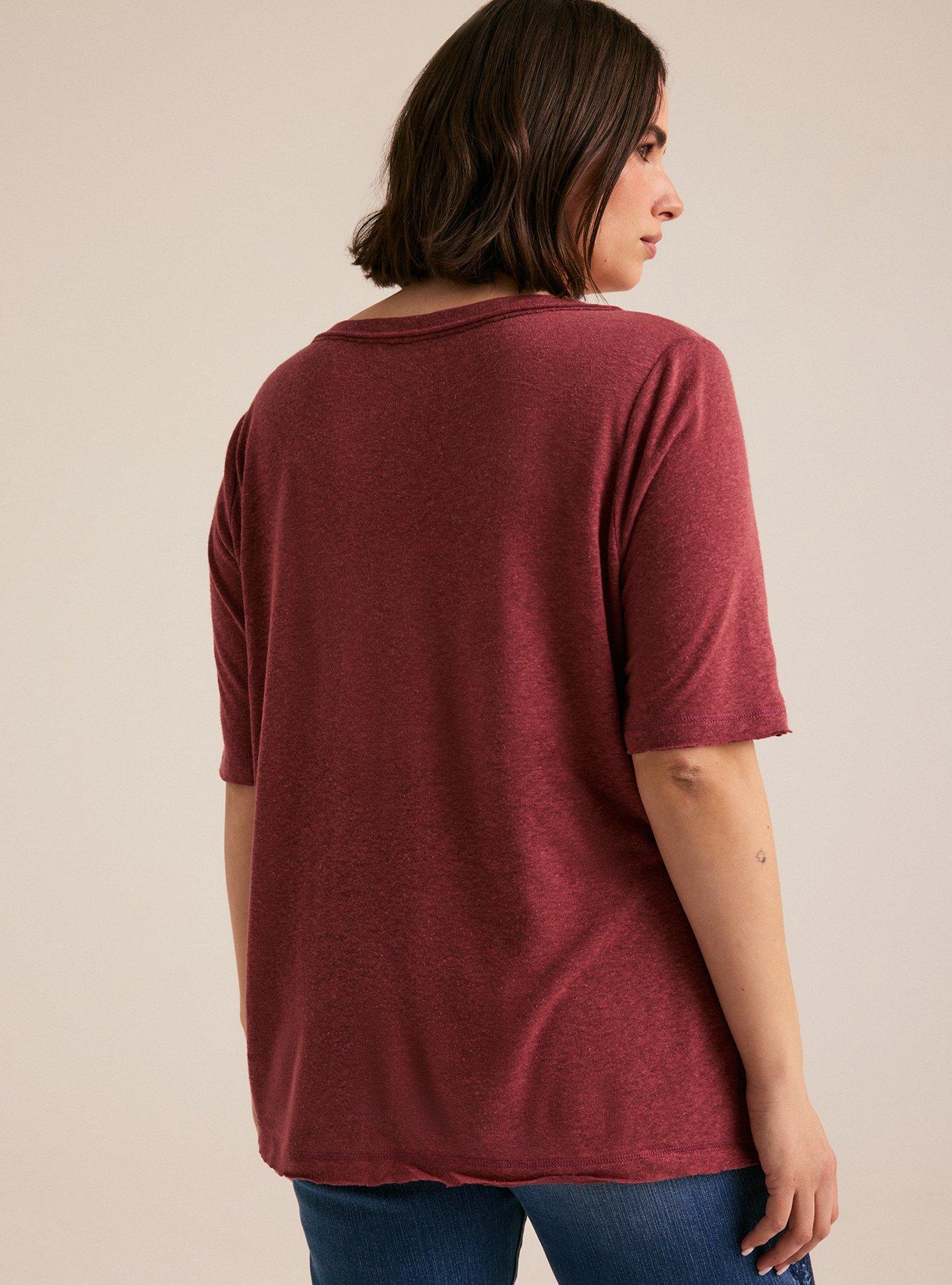 Festi Relaxed Linen Henley, APPLE BUTTER, alternate