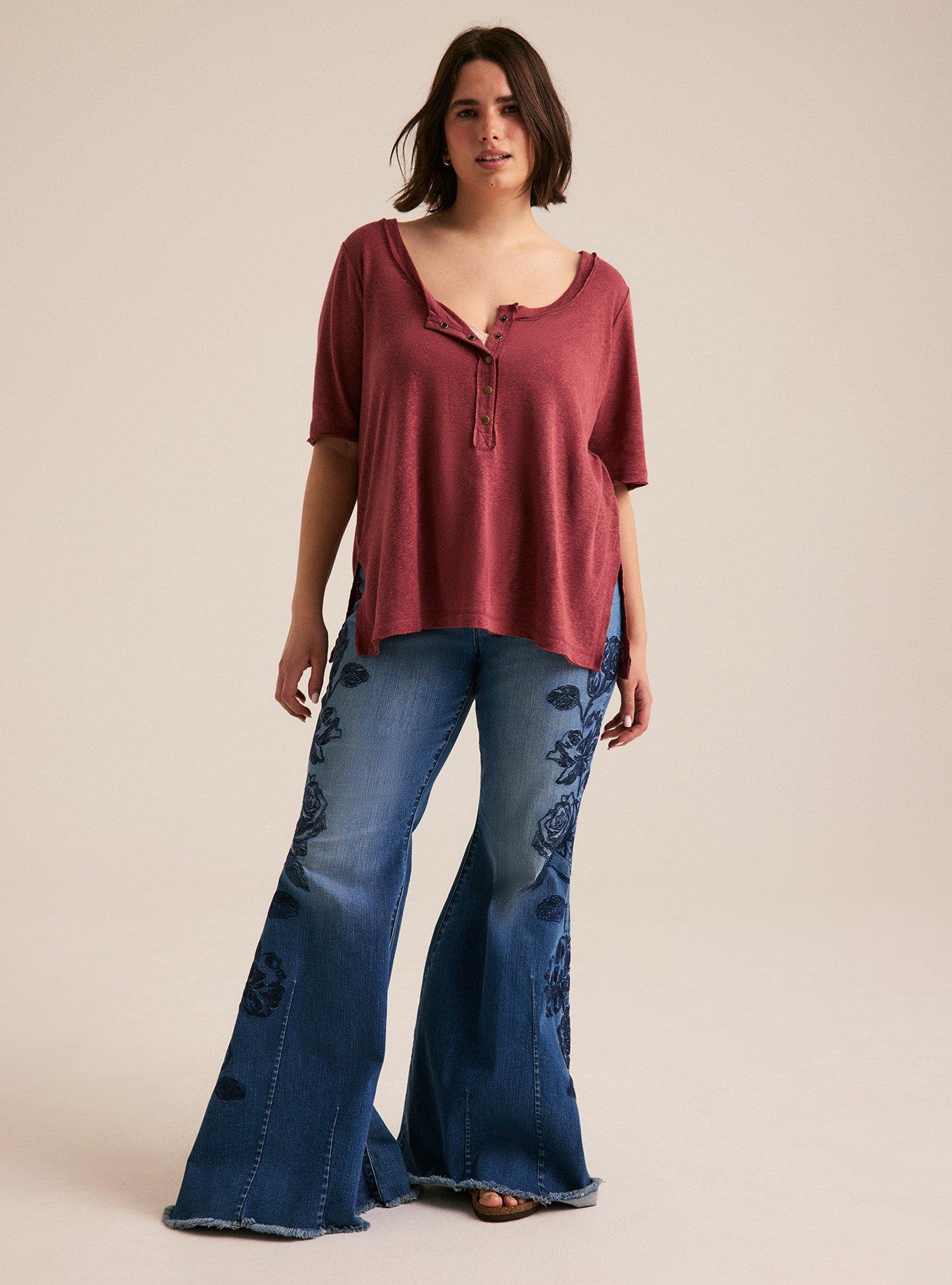 Festi Relaxed Linen Henley, APPLE BUTTER, alternate