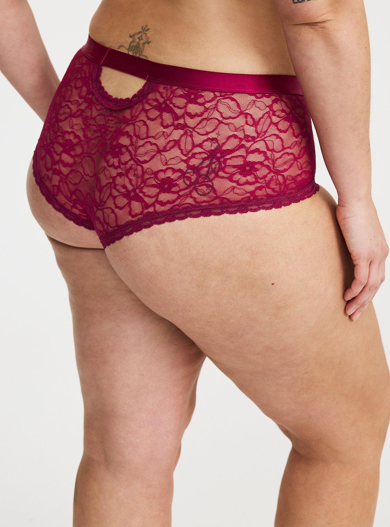 Cotton & Lace Mid-Rise Cheeky Panty